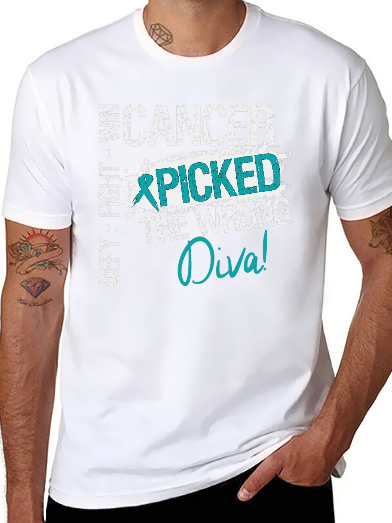 Cancer Picked the Wrong Diva T-Shirt