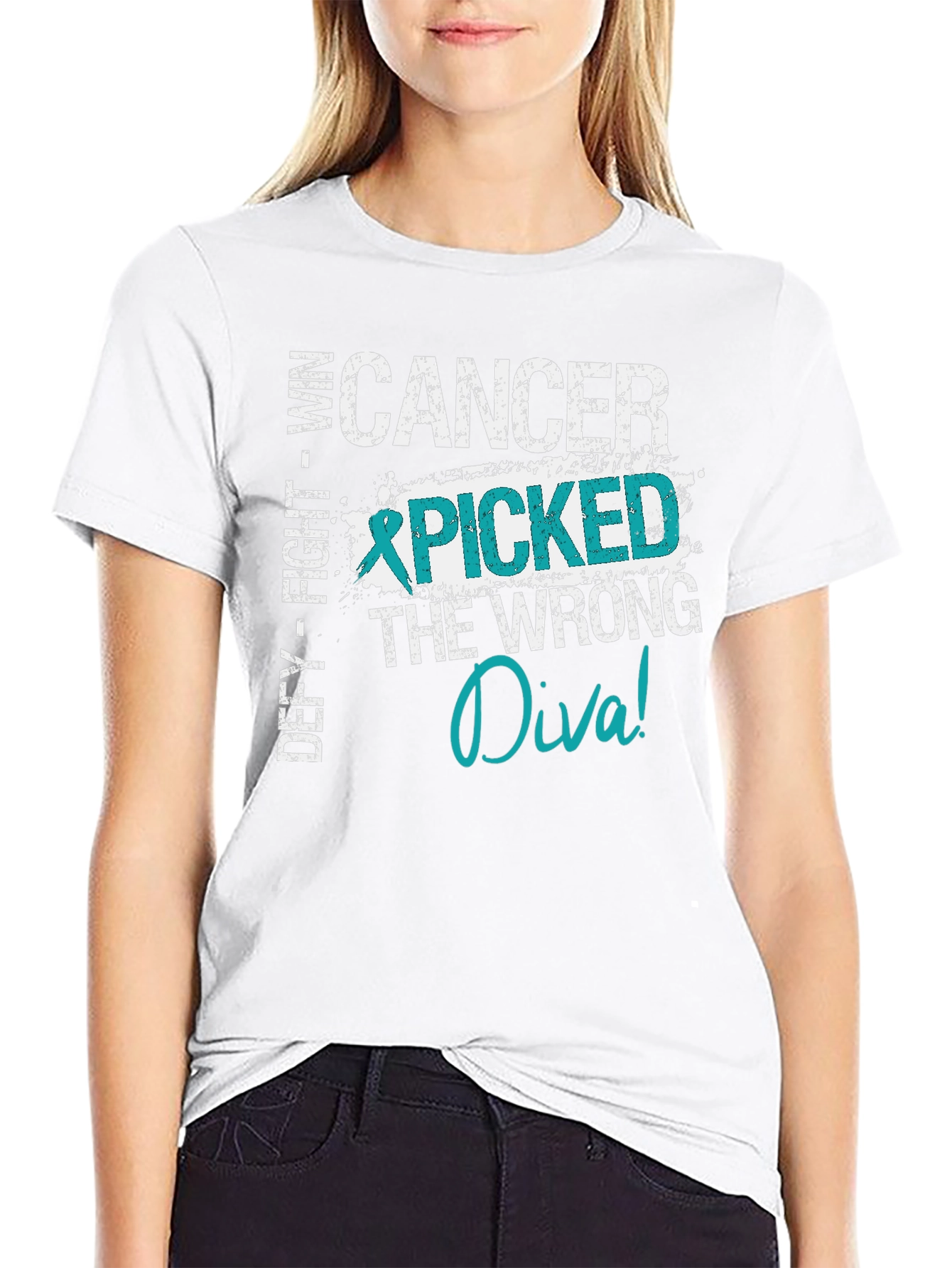 Cancer Picked the Wrong Diva T-Shirt