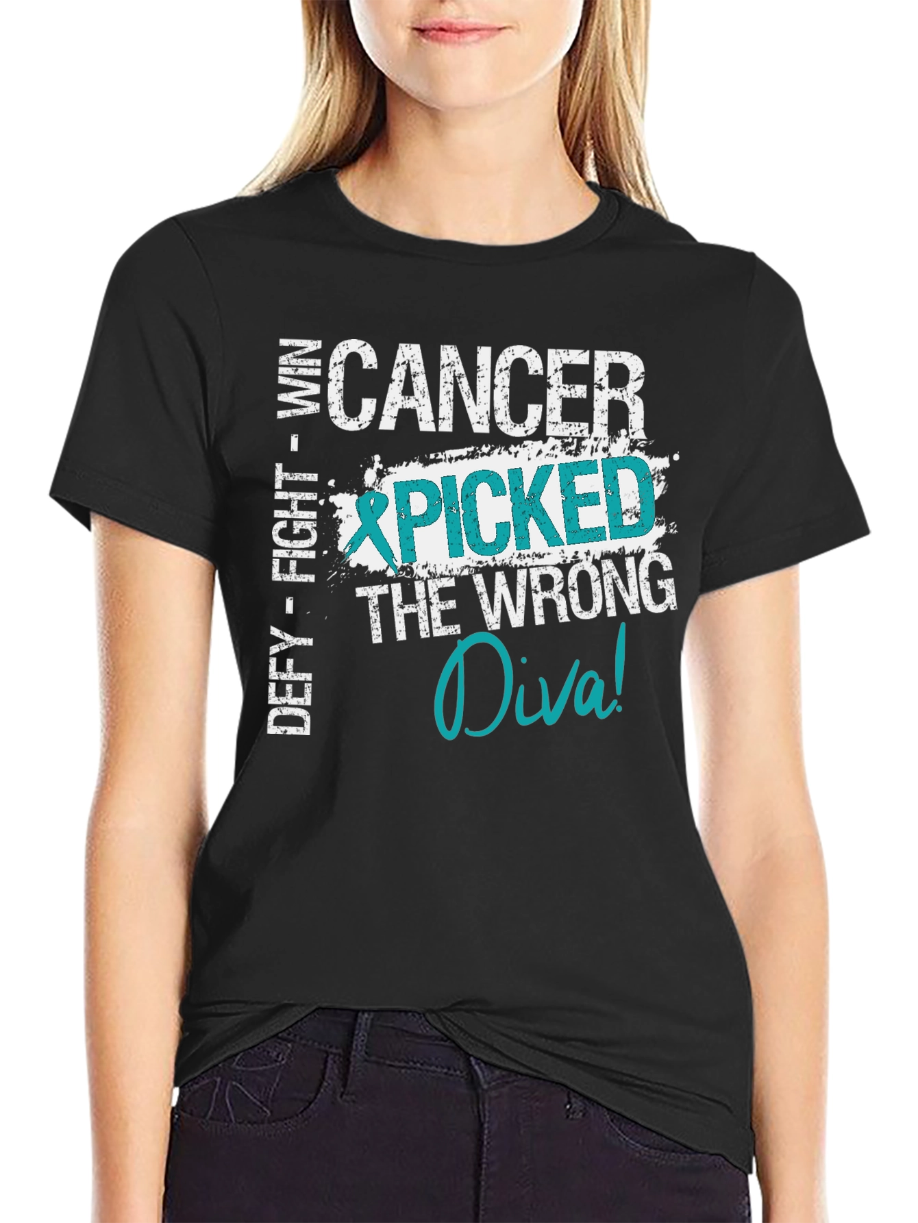 Cancer Picked the Wrong Diva T-Shirt