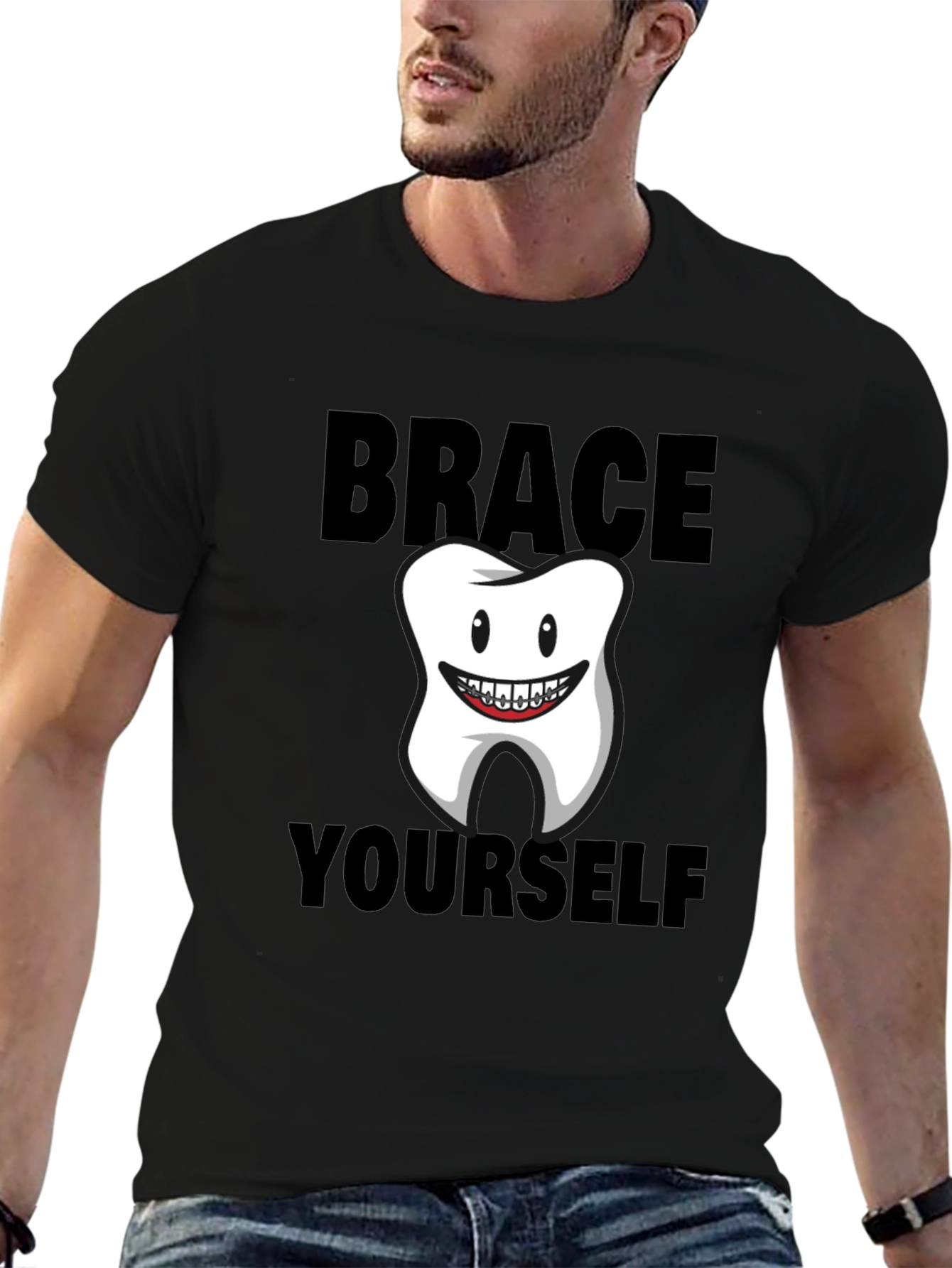 Brace Yourself Funny Tooth T-Shirt