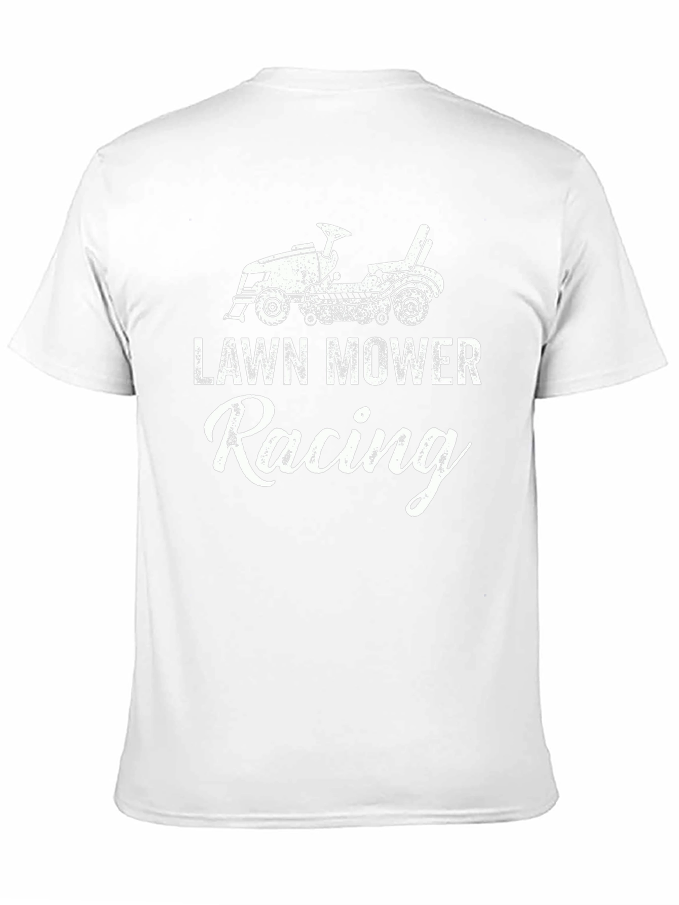 Lawn Mower Racing T-Shirt - Novelty Graphic Tee