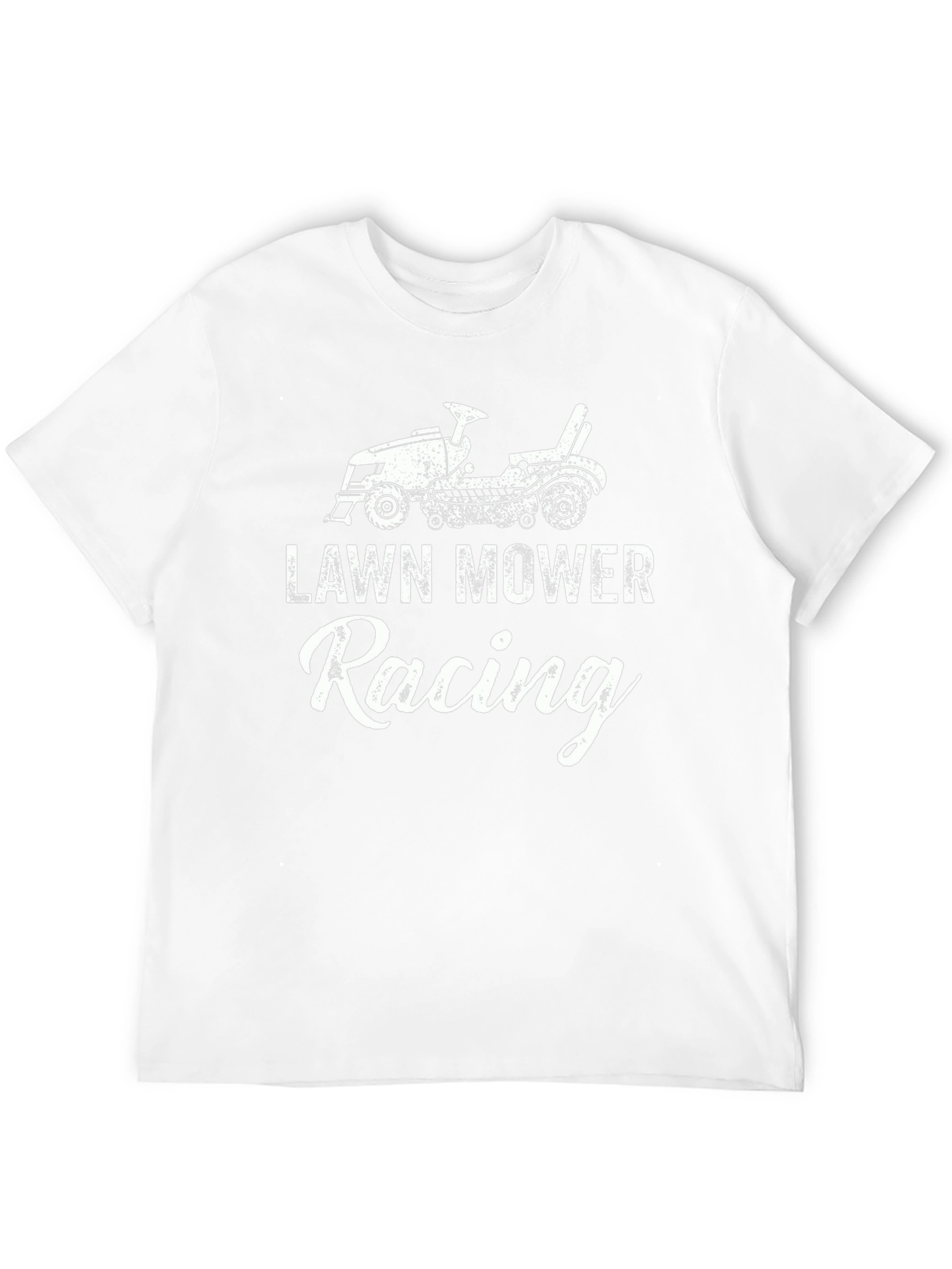 Lawn Mower Racing T-Shirt - Novelty Graphic Tee