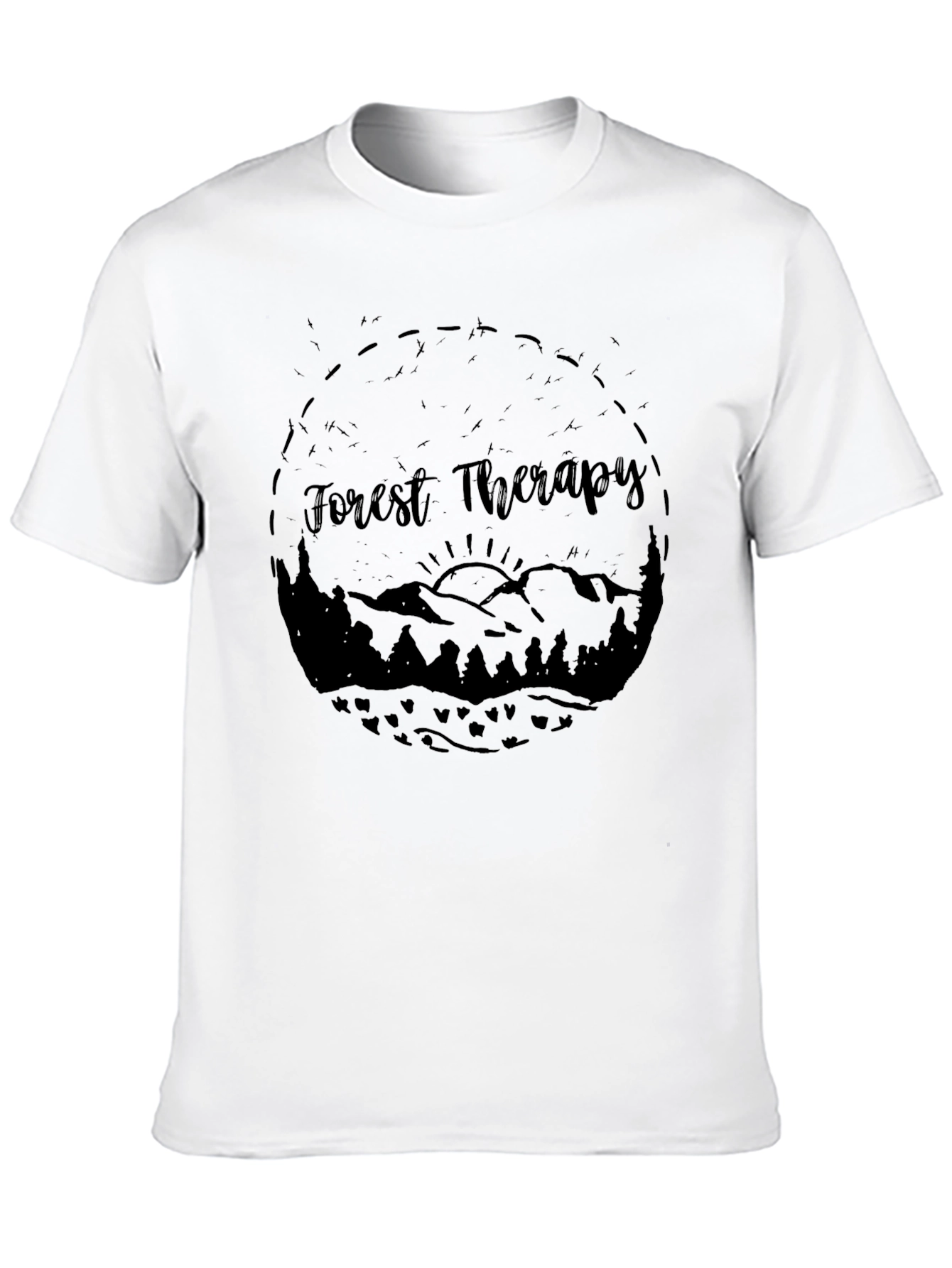 Forest Therapy Black Graphic Tee