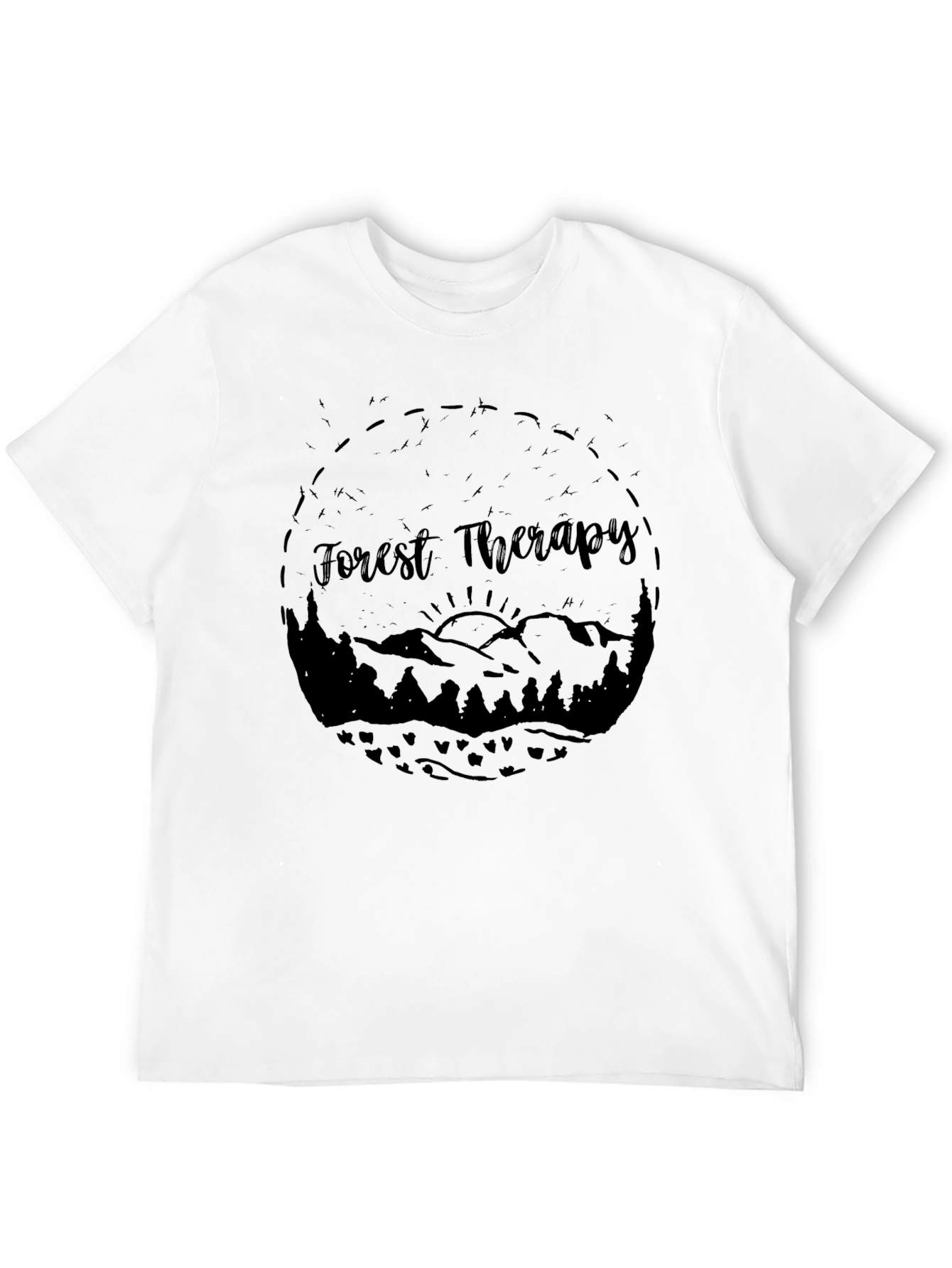 Forest Therapy Black Graphic Tee