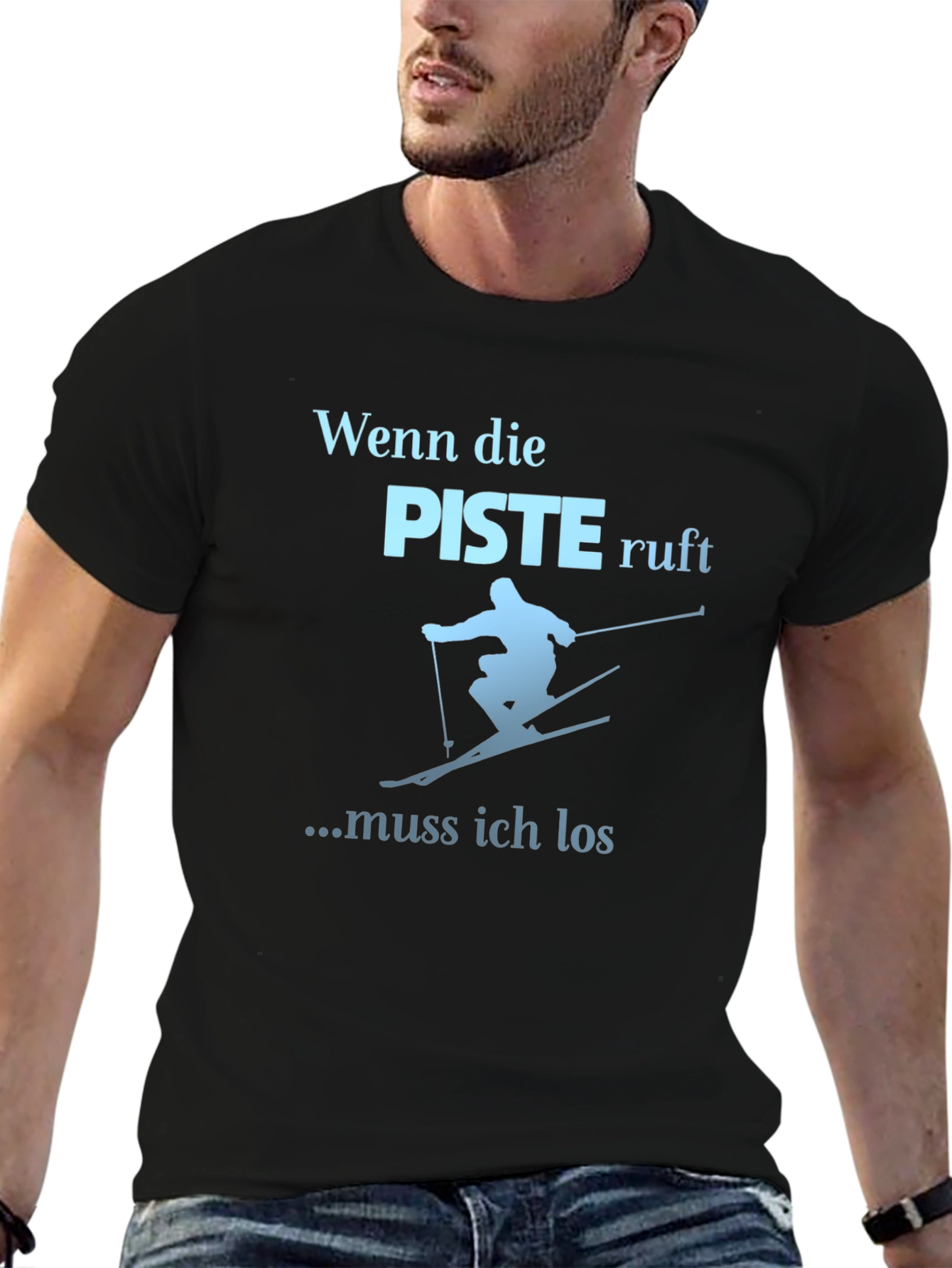 Ski Slope Calling T-Shirt - Winter Sports Tee