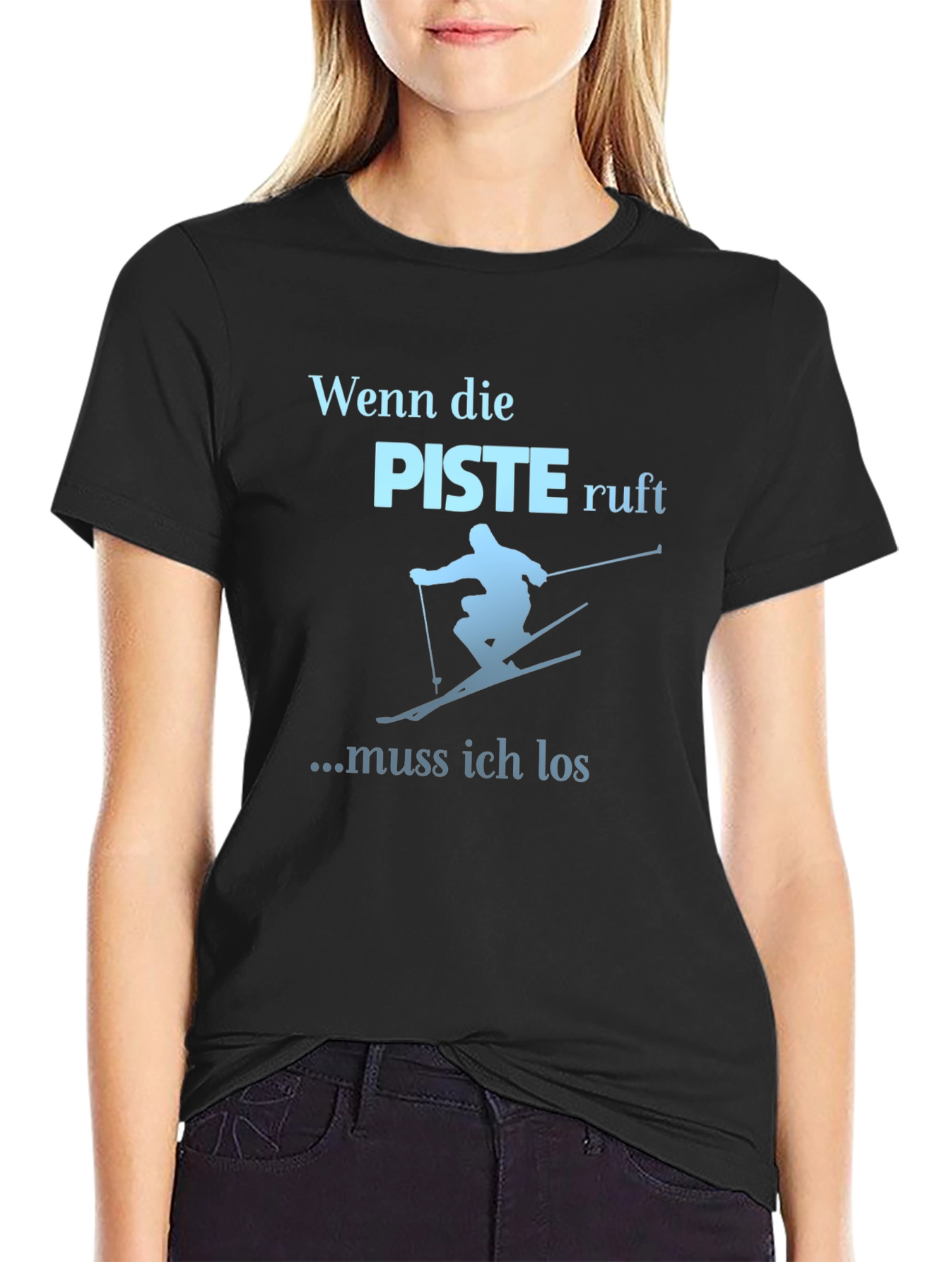 Ski Slope Calling T-Shirt - Winter Sports Tee