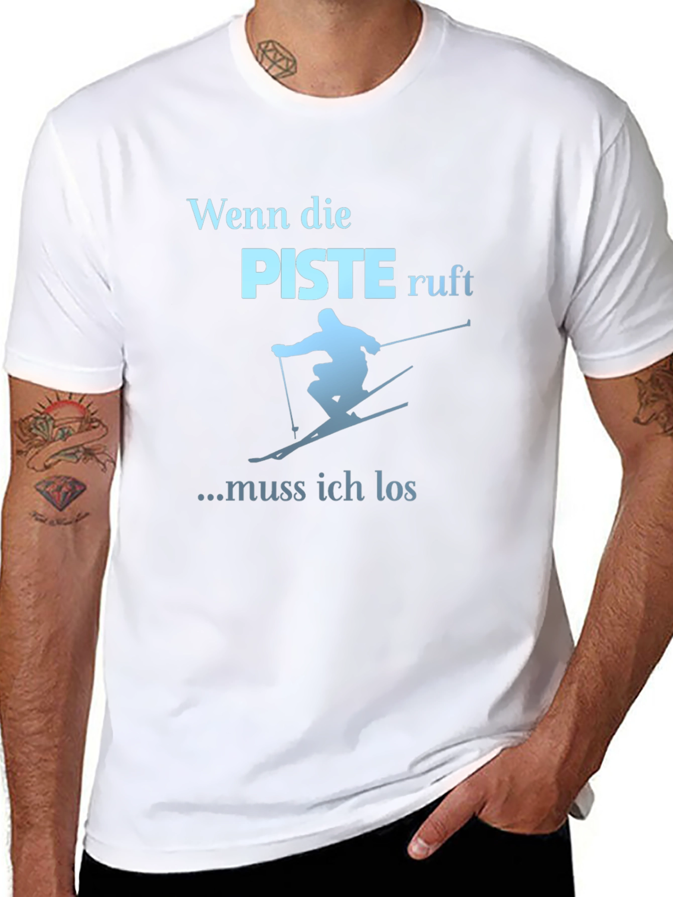 Ski Slope Calling T-Shirt - Winter Sports Tee