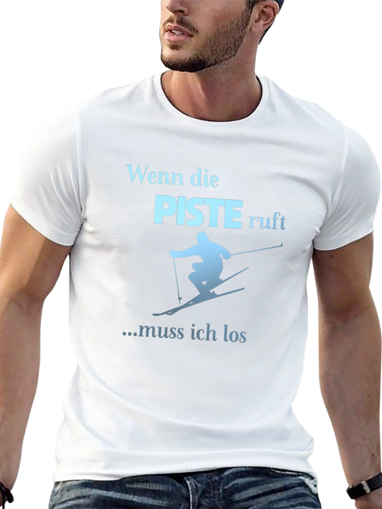 Ski Slope Calling T-Shirt - Winter Sports Tee