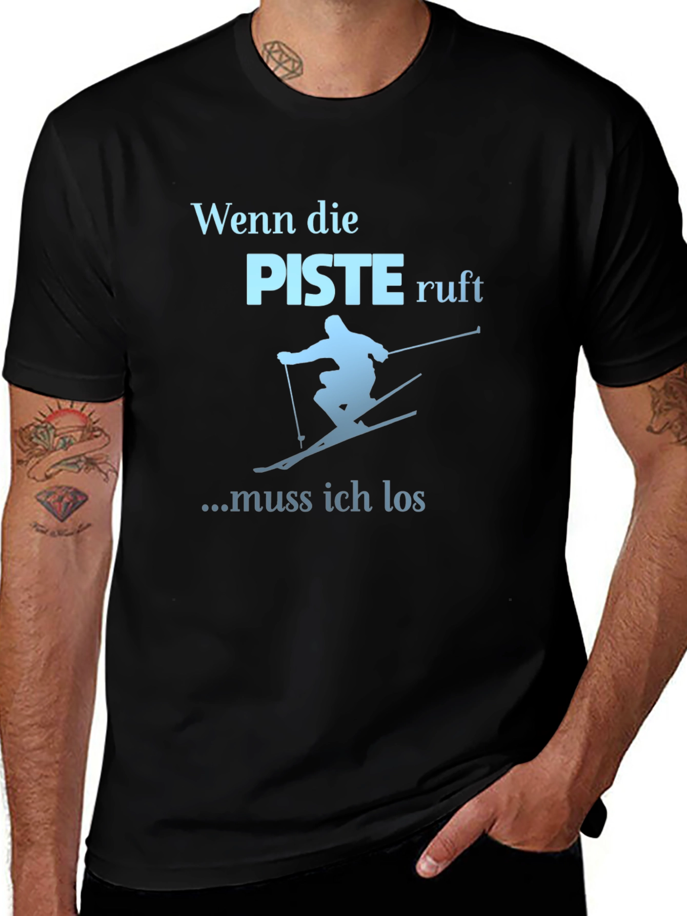 Ski Slope Calling T-Shirt - Winter Sports Tee