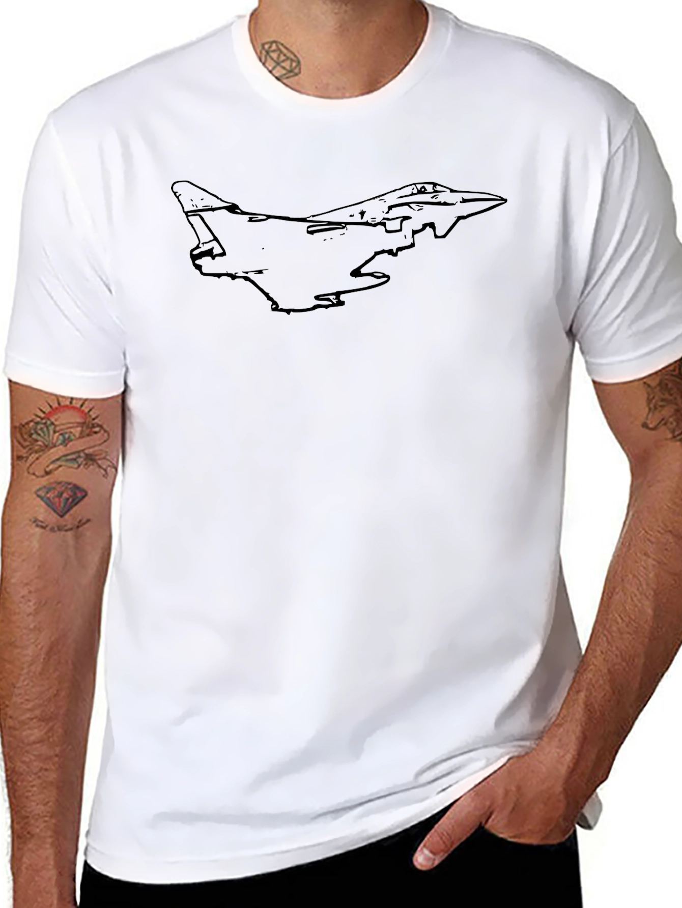 Stealth Jet T-Shirt - Cool Aviation Design