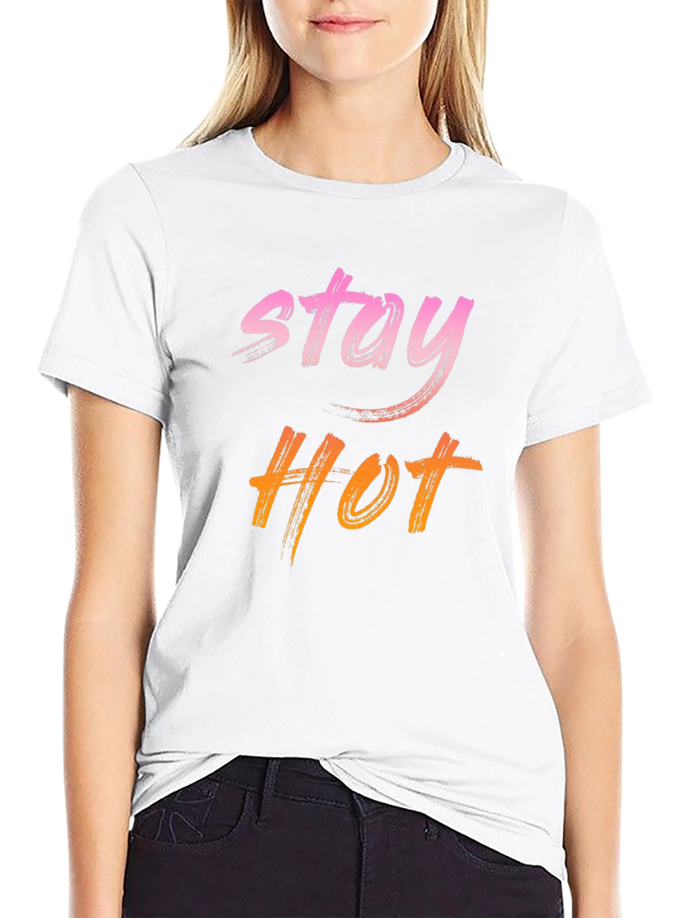 Stay Hot Graphic Tee - Trendy Casual T-Shirt