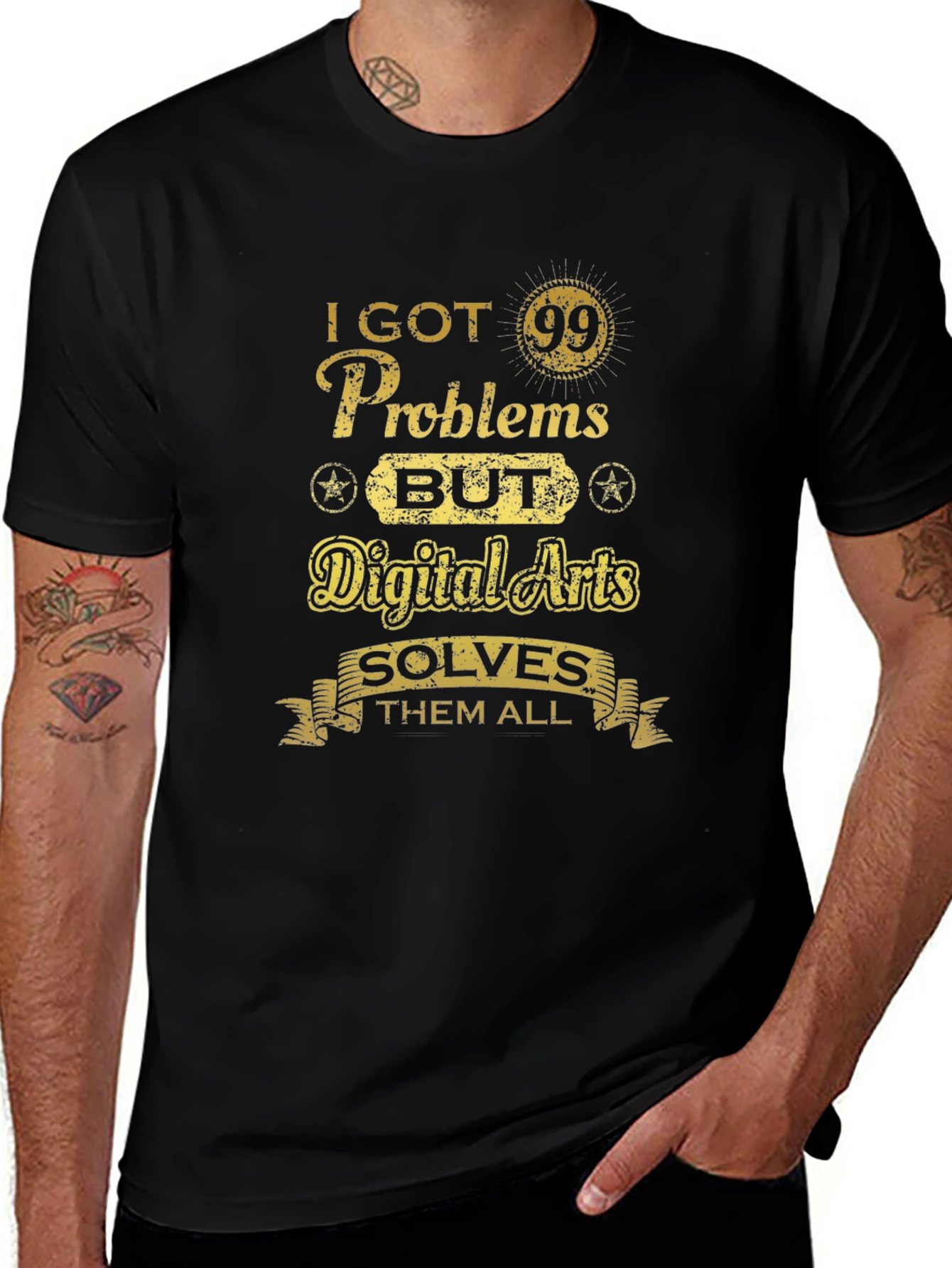 Digital Arts Solves Problems T-Shirt