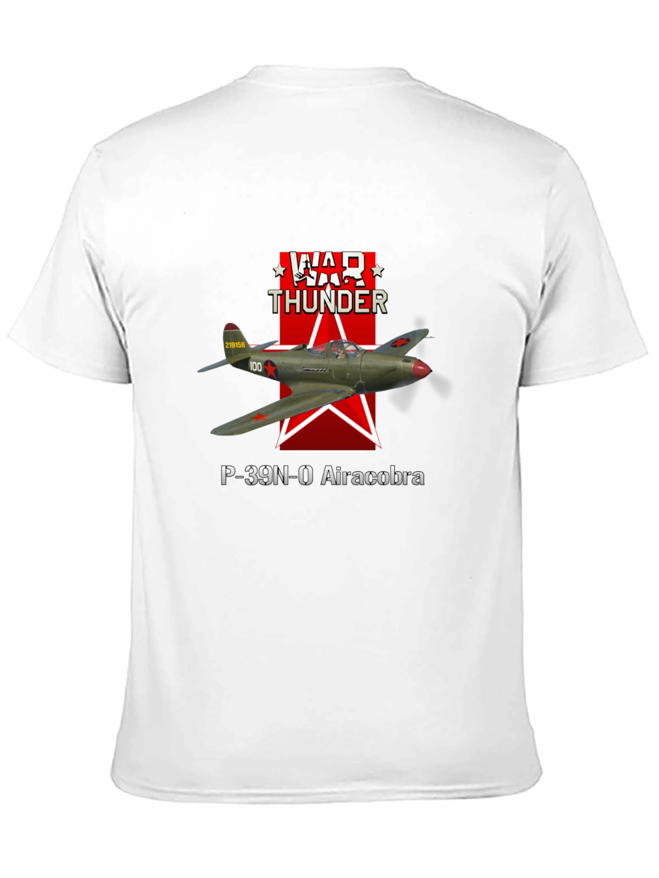 War Thunder P-39N-0 Aircobra Black T-Shirt