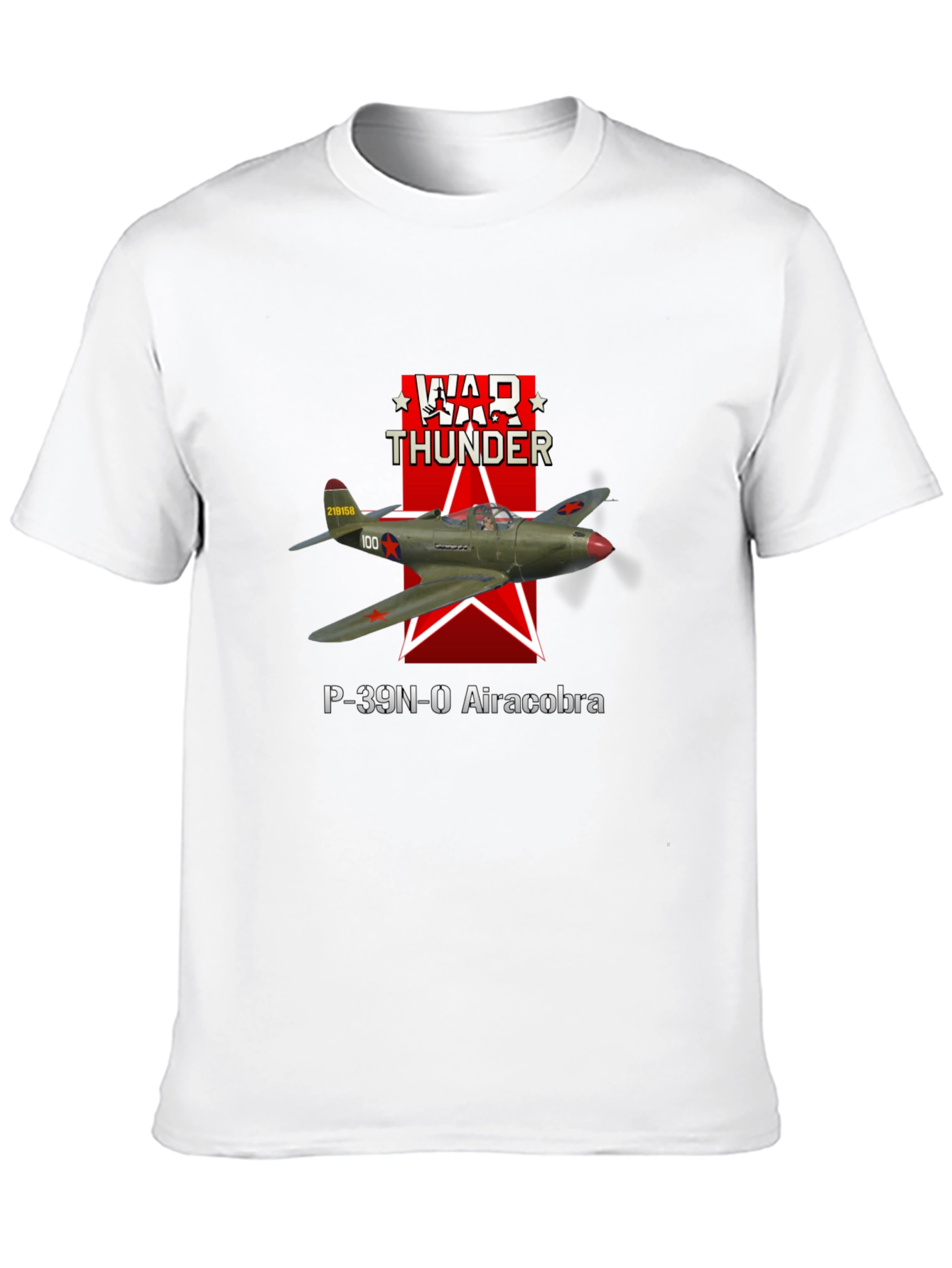 War Thunder P-39N-0 Aircobra Black T-Shirt