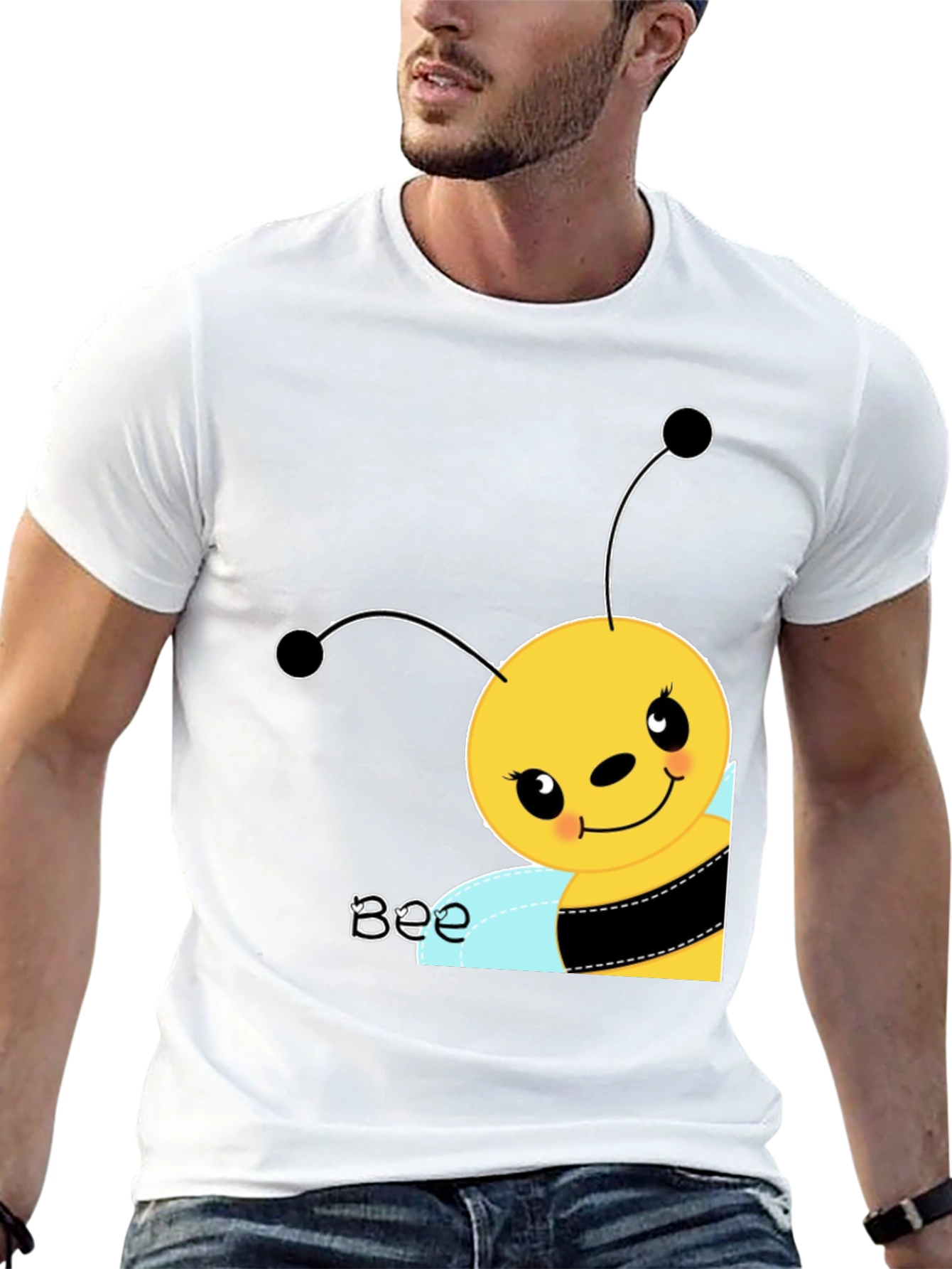 Cute Cartoon Bee Graphic Tee