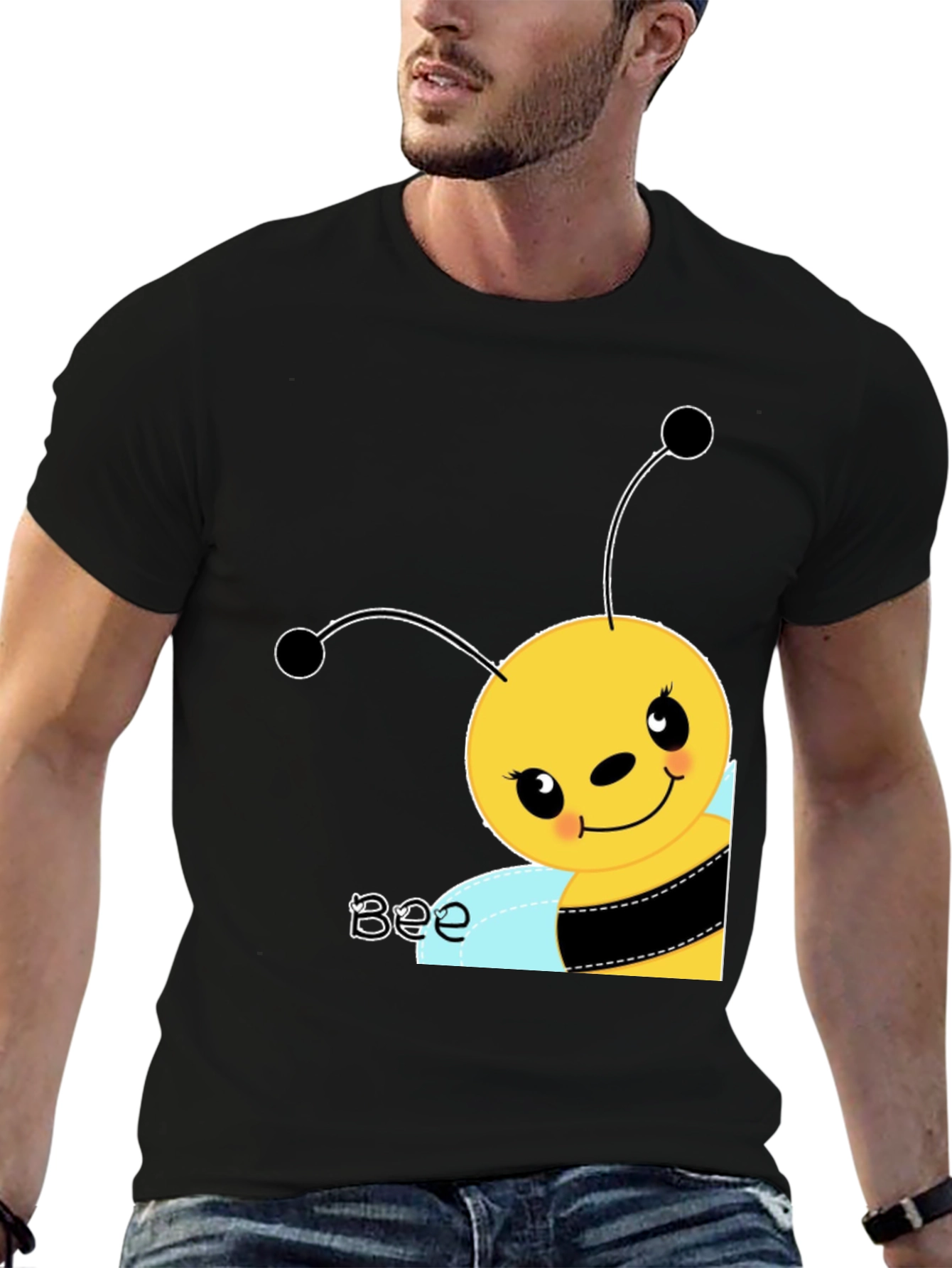 Cute Cartoon Bee Graphic Tee