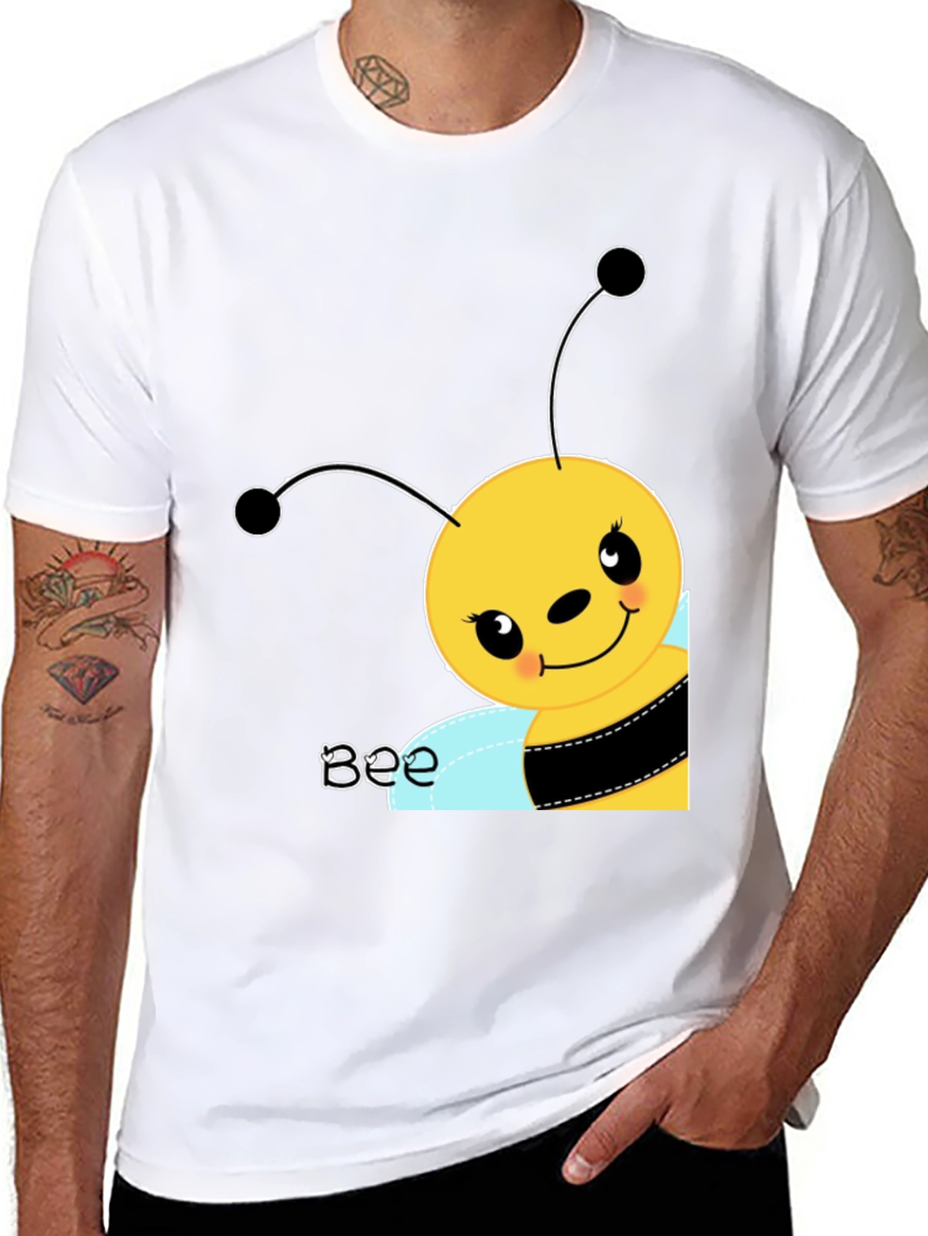 Cute Cartoon Bee Graphic Tee