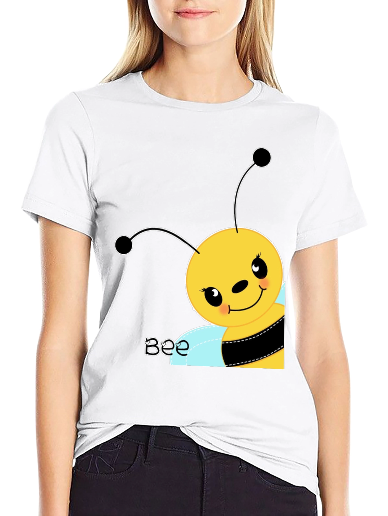 Cute Cartoon Bee Graphic Tee