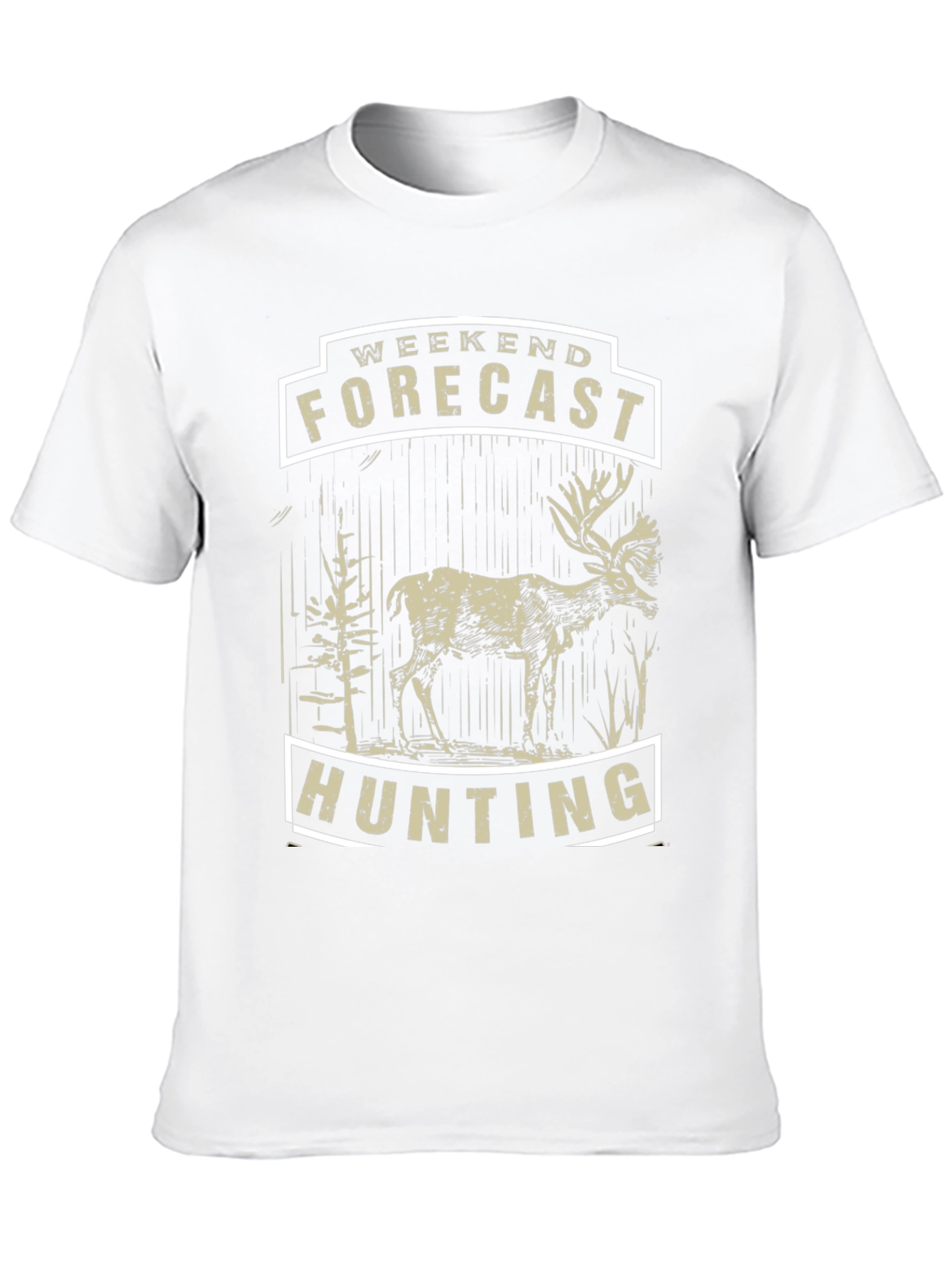 Weekend Forecast Hunting Tee - Deer Design