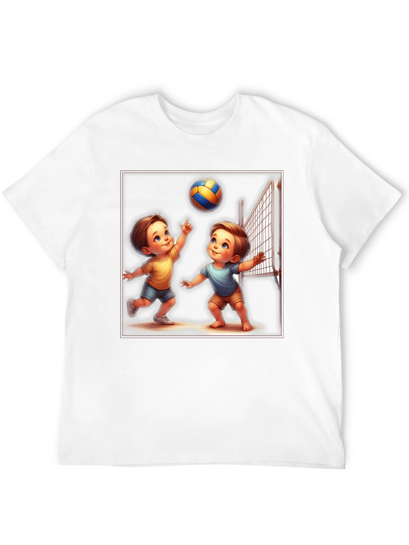 Cartoon Volleyball T-Shirt