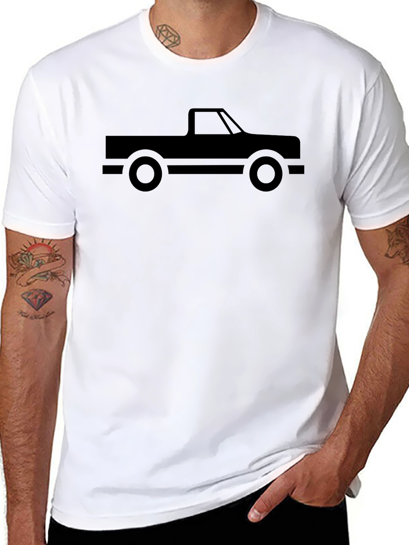 Truck Graphic Tee - Classic Pickup Truck Design