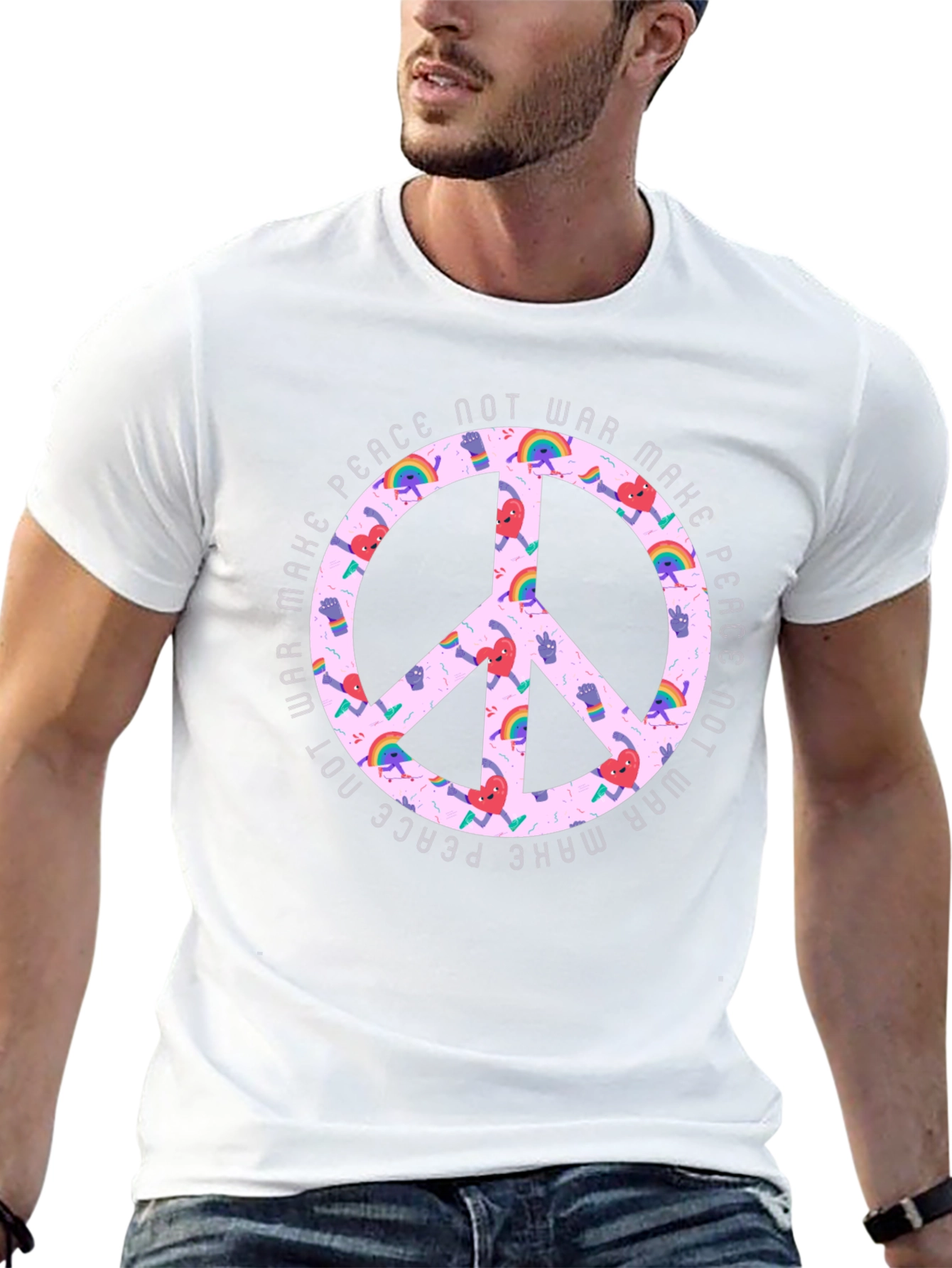 Peace Not War Graphic T-Shirt