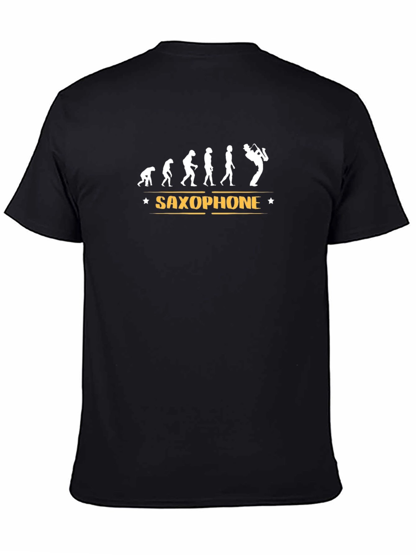 Saxophone Evolution T-Shirt - Black