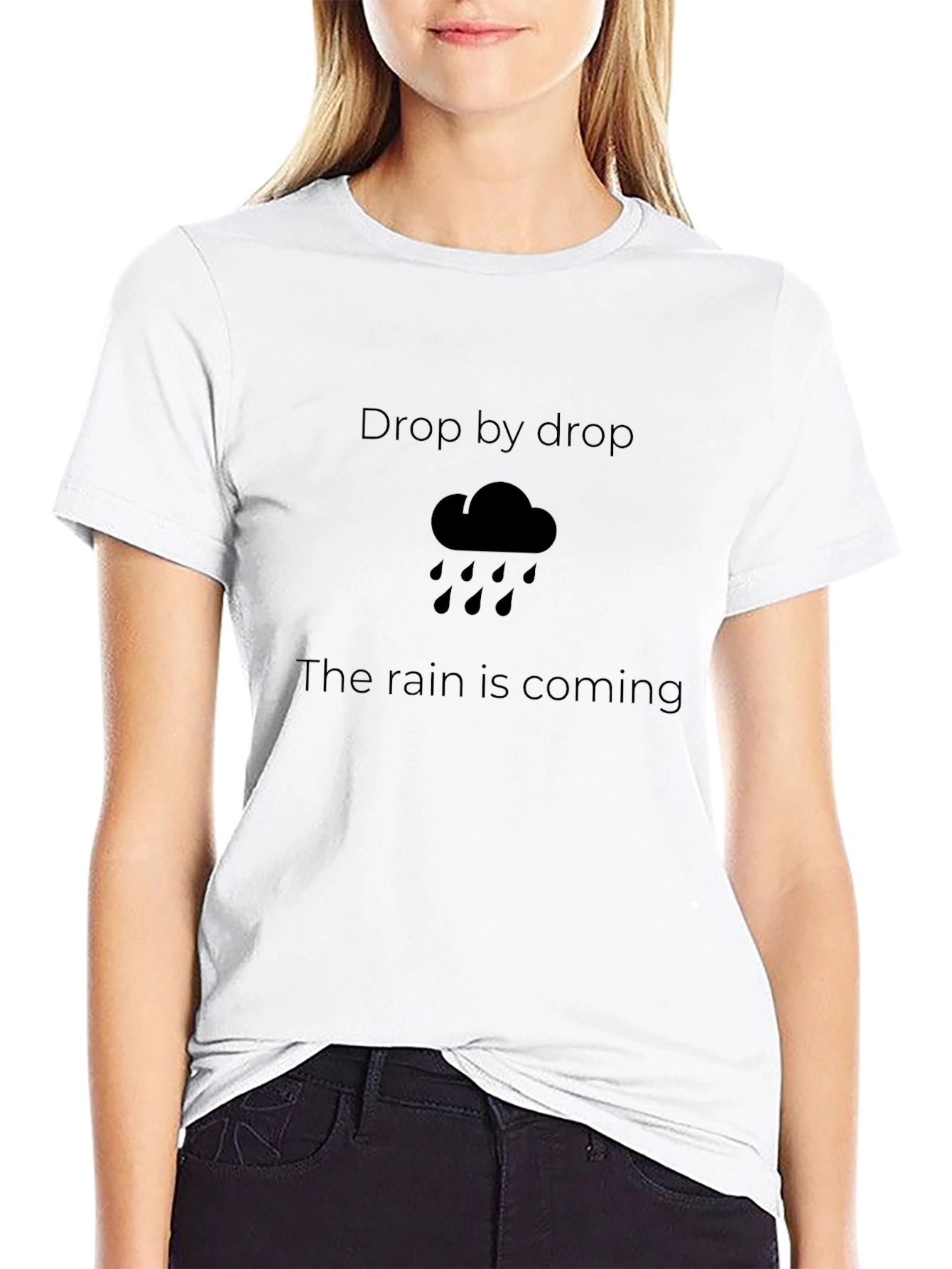 Rain Cloud Graphic T-Shirt - Drop by Drop