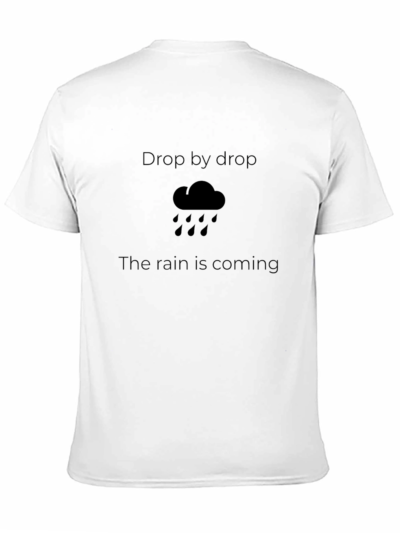 Rain Cloud Graphic T-Shirt - Drop by Drop