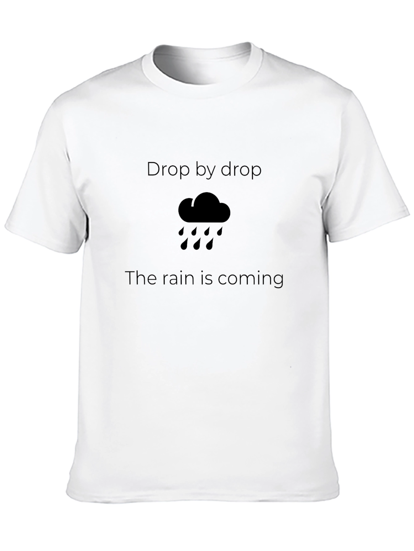 Rain Cloud Graphic T-Shirt - Drop by Drop