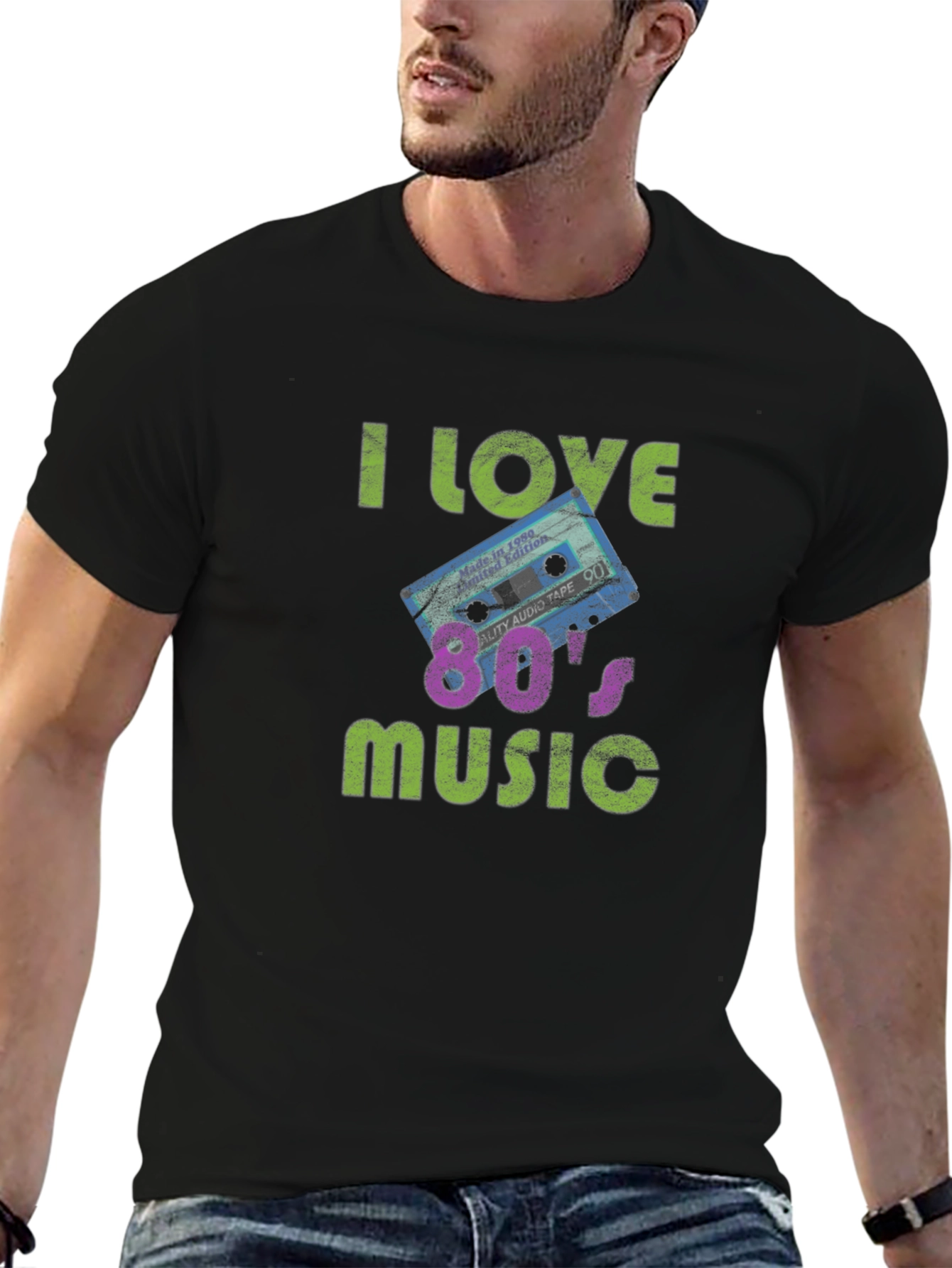 I Love 80s Music Graphic T-Shirt