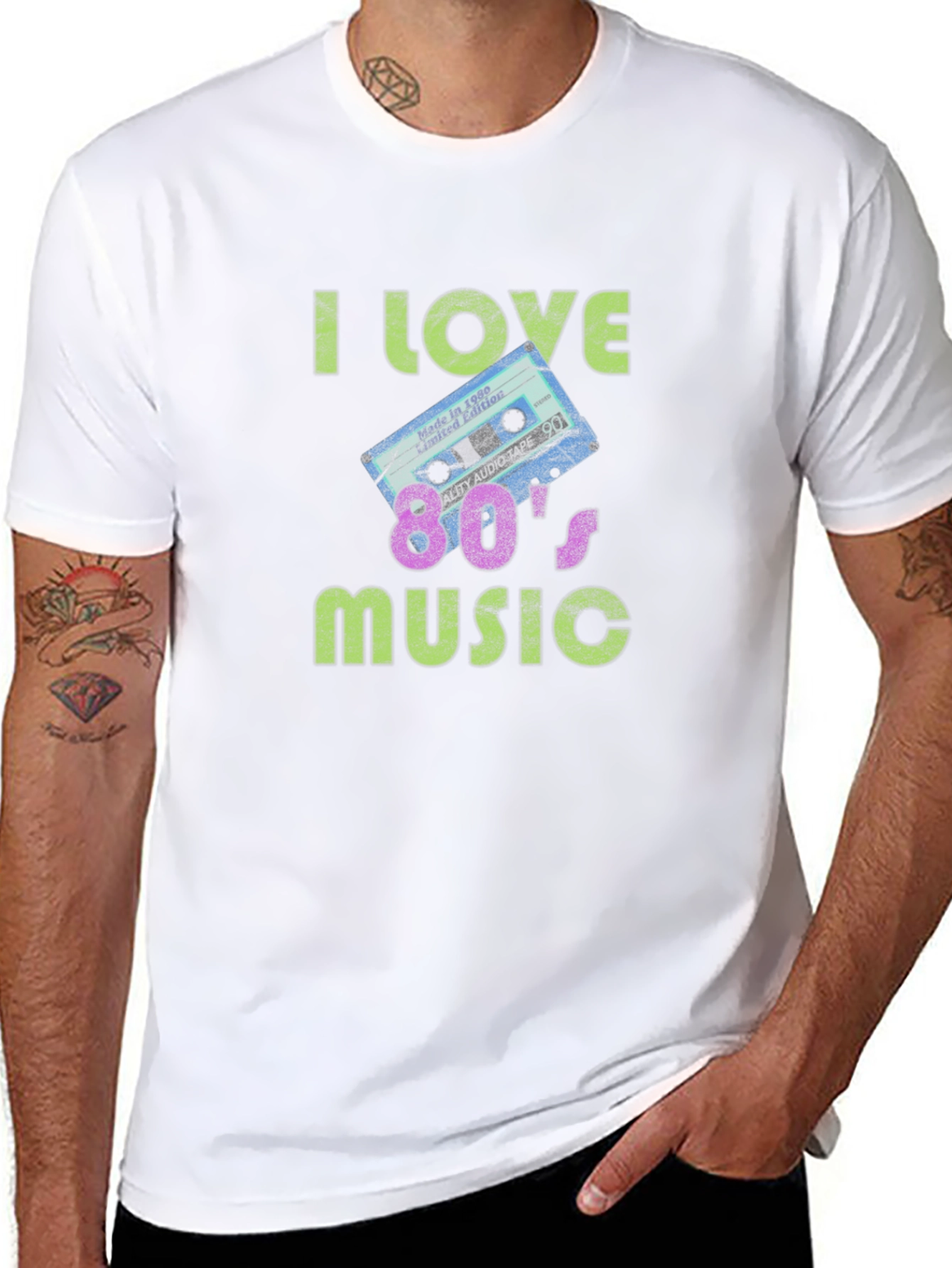 I Love 80s Music Graphic T-Shirt
