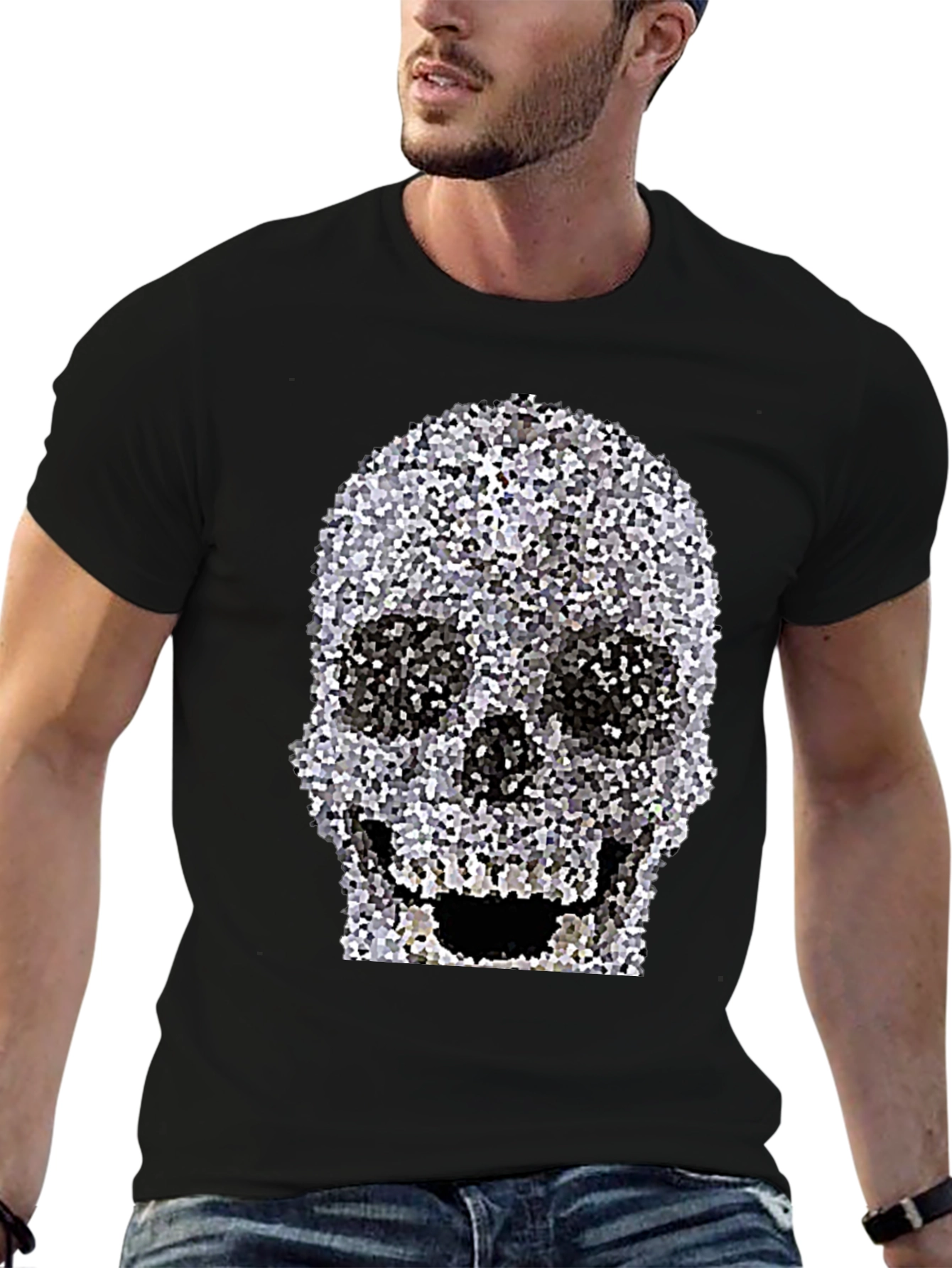Skull Graphic Print T-Shirt