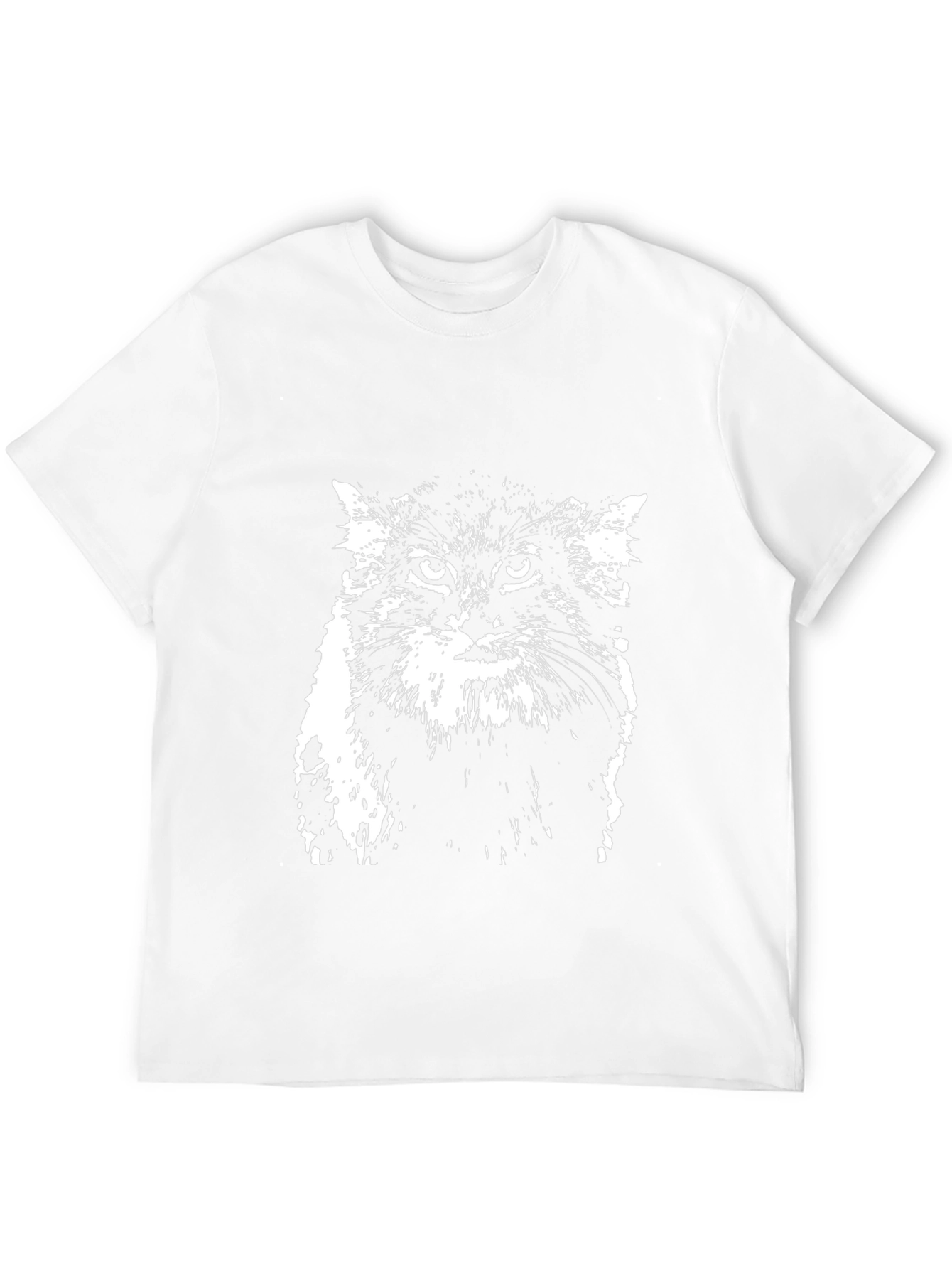 Wild Cat Graphic Tee - Unique Animal Shirt