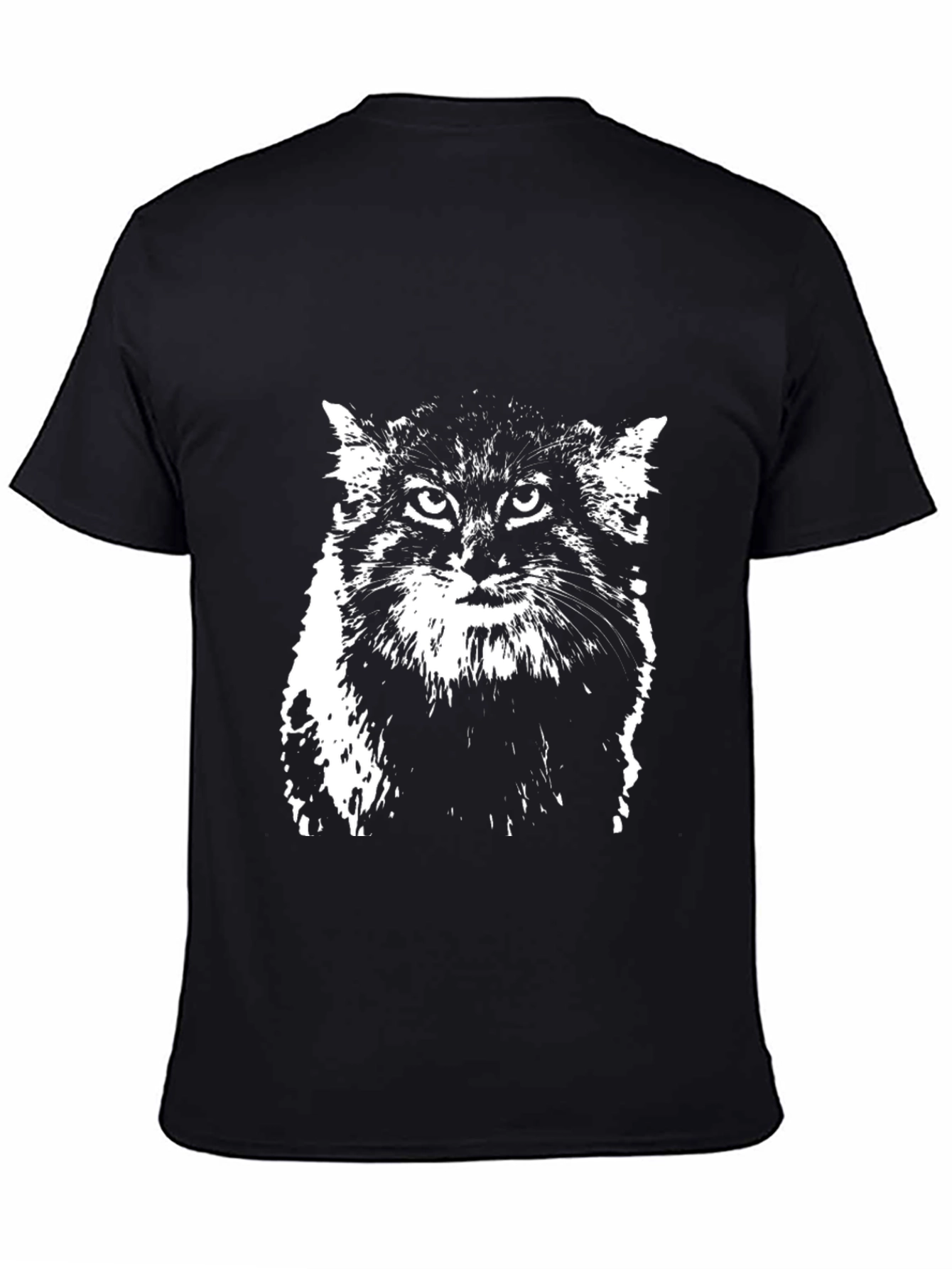 Wild Cat Graphic Tee - Unique Animal Shirt