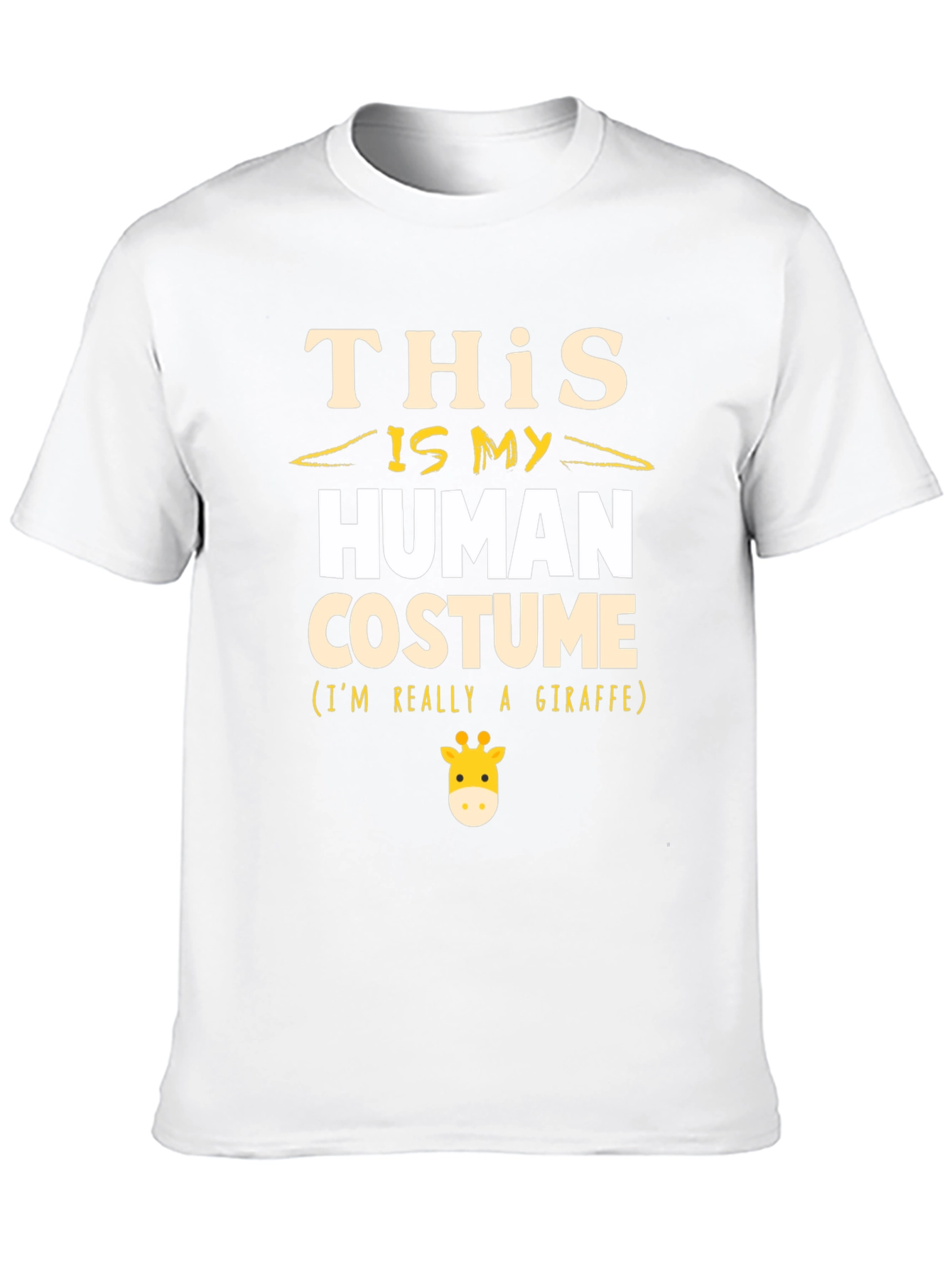 Human Costume Giraffe Graphic Tee