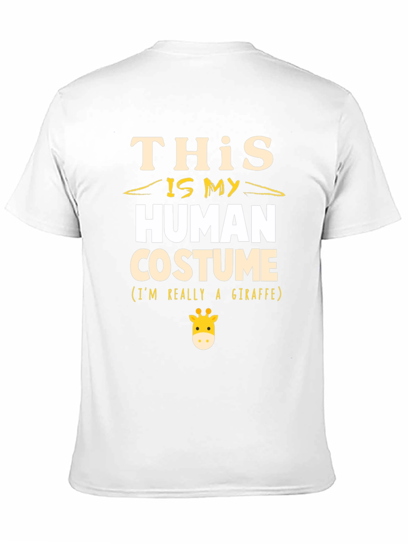 Human Costume Giraffe Graphic Tee