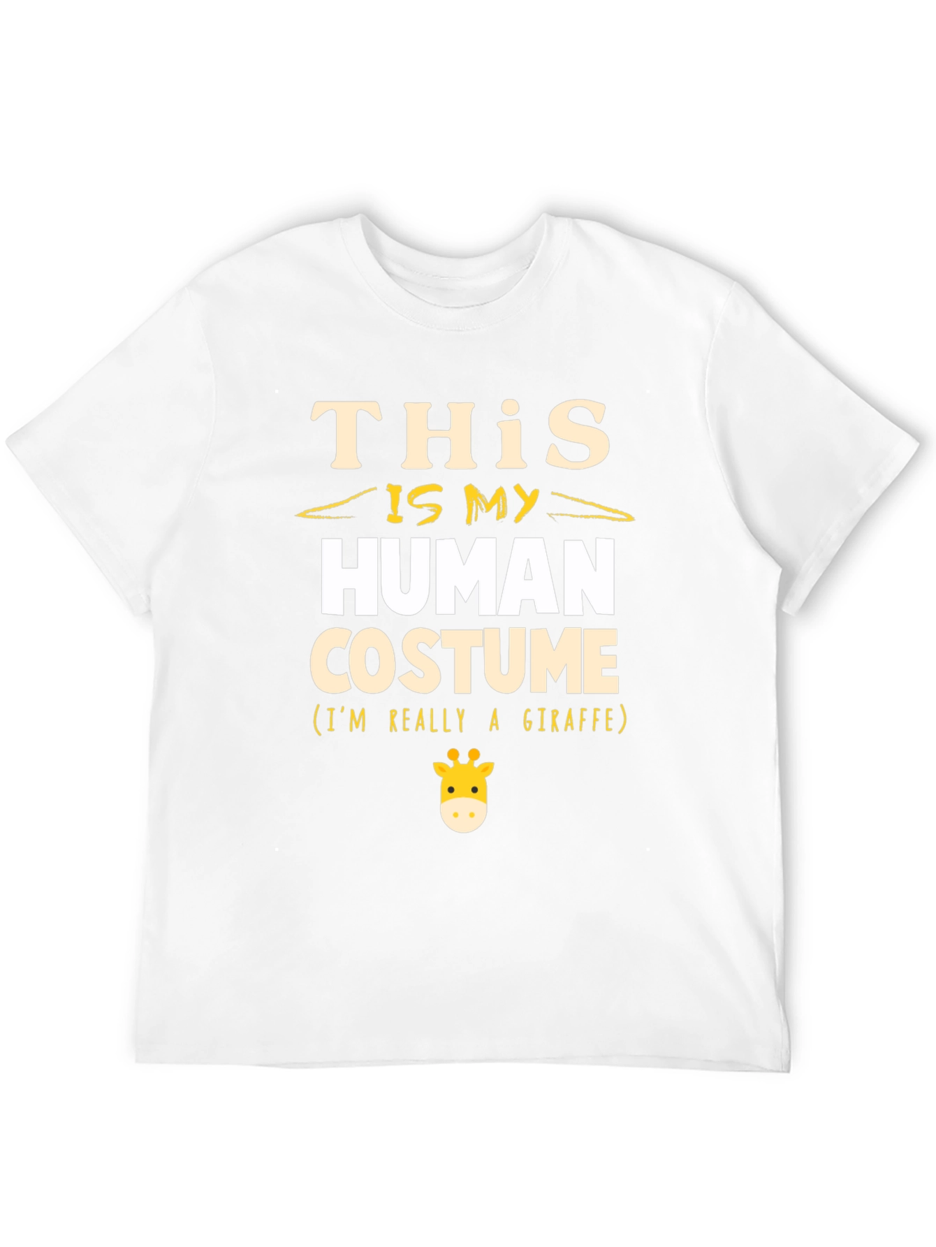 Human Costume Giraffe Graphic Tee