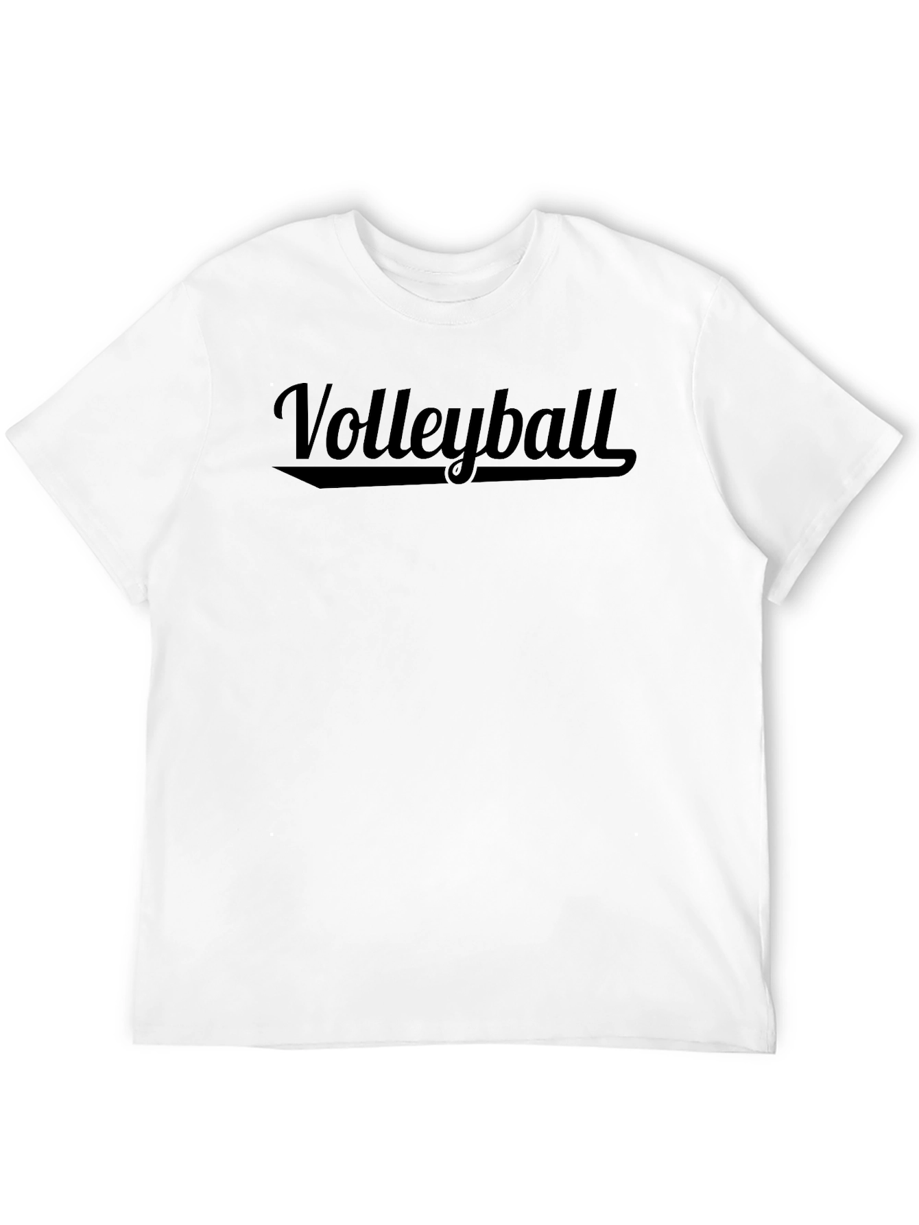 Volleyball Graphic Print Crew Neck T-Shirt