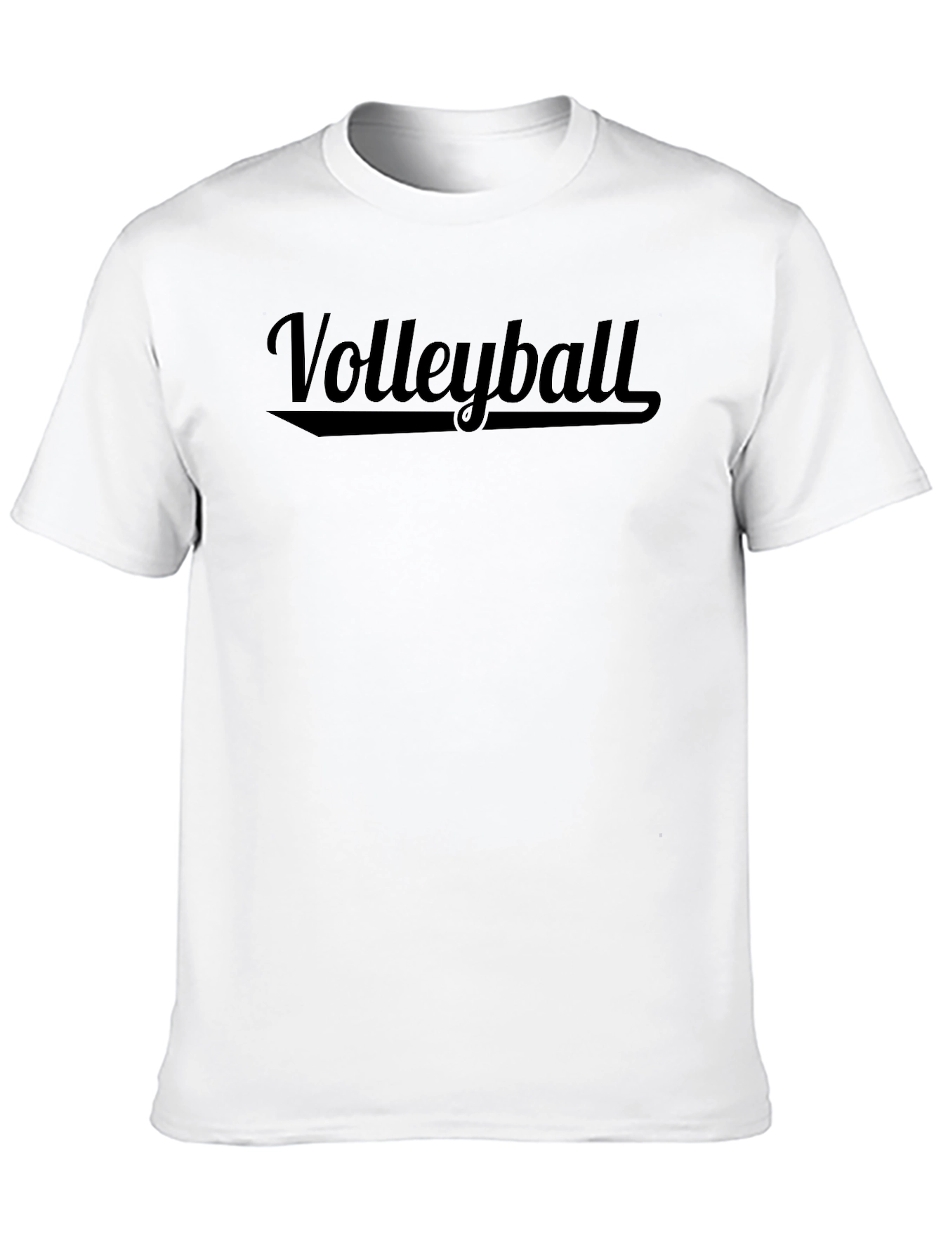 Volleyball Graphic Print Crew Neck T-Shirt
