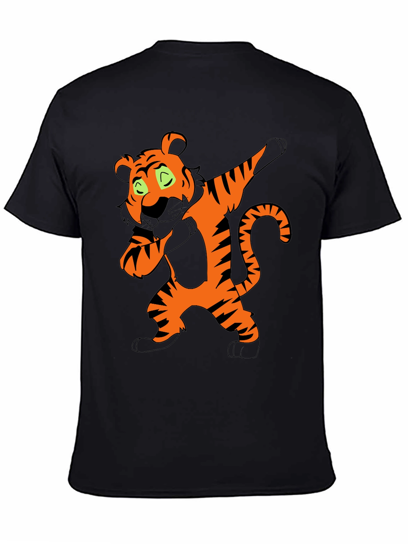 Dabbing Tiger Graphic Tee - Black