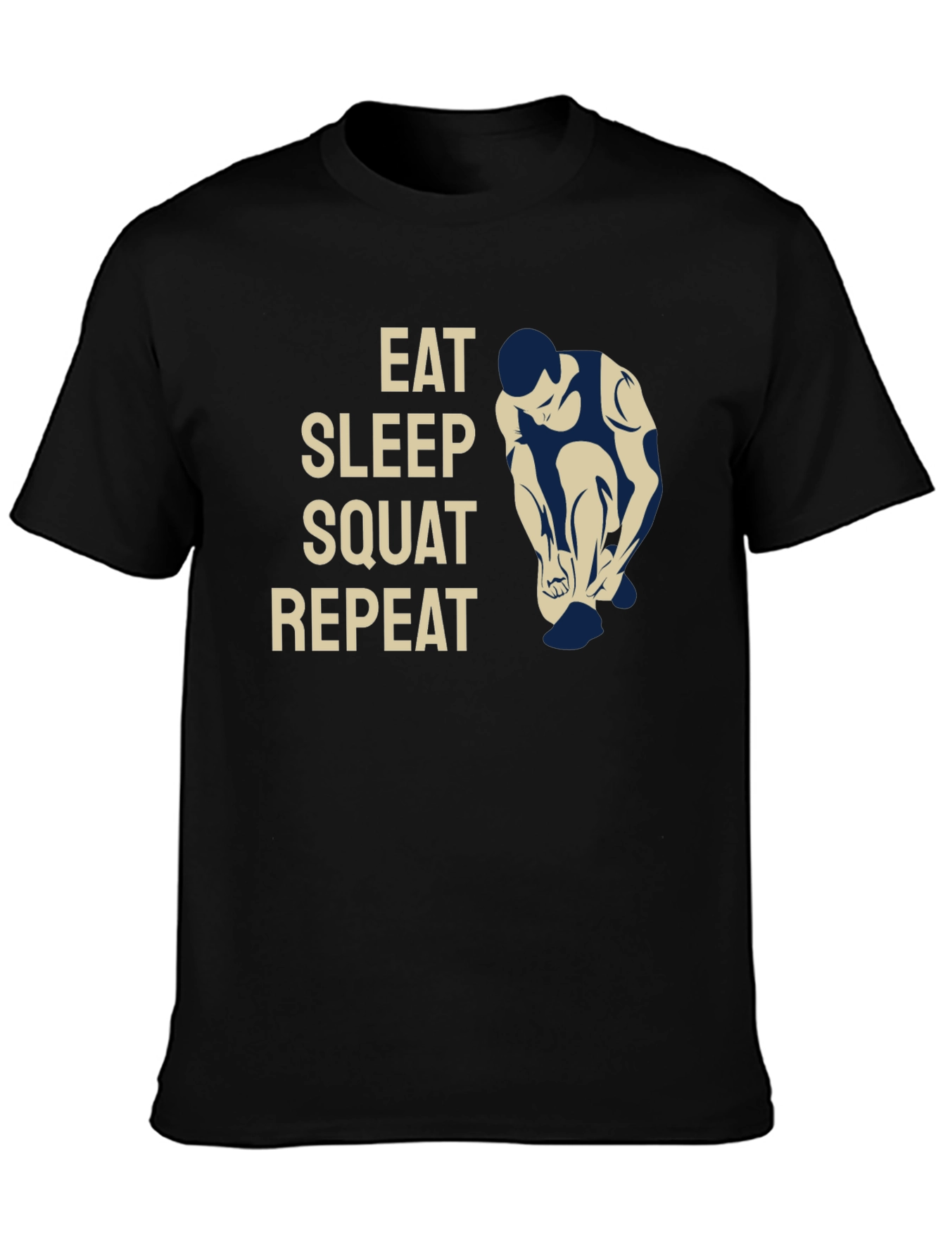 Eat Sleep Squat Repeat Graphic T-Shirt