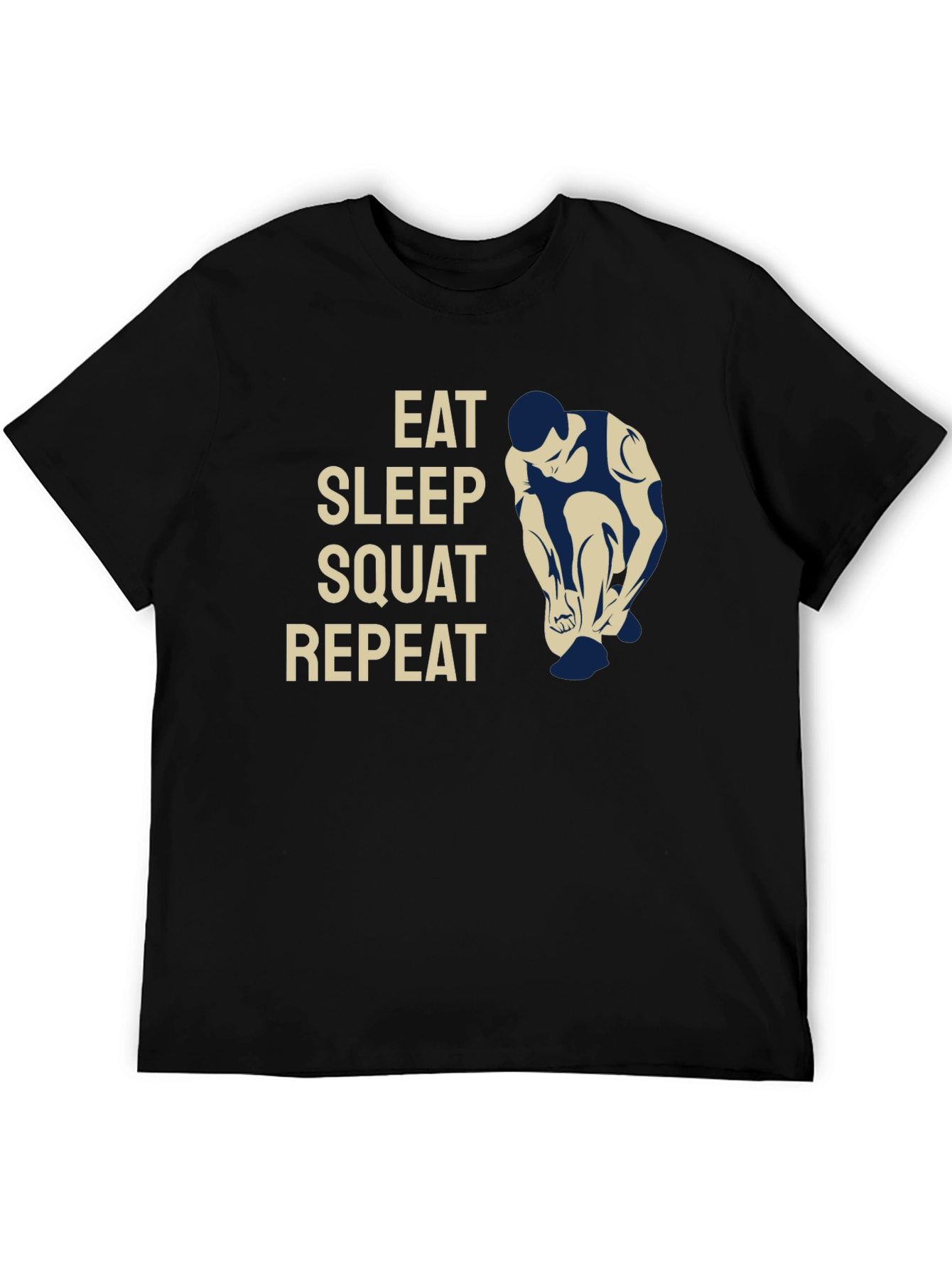 Eat Sleep Squat Repeat Graphic T-Shirt