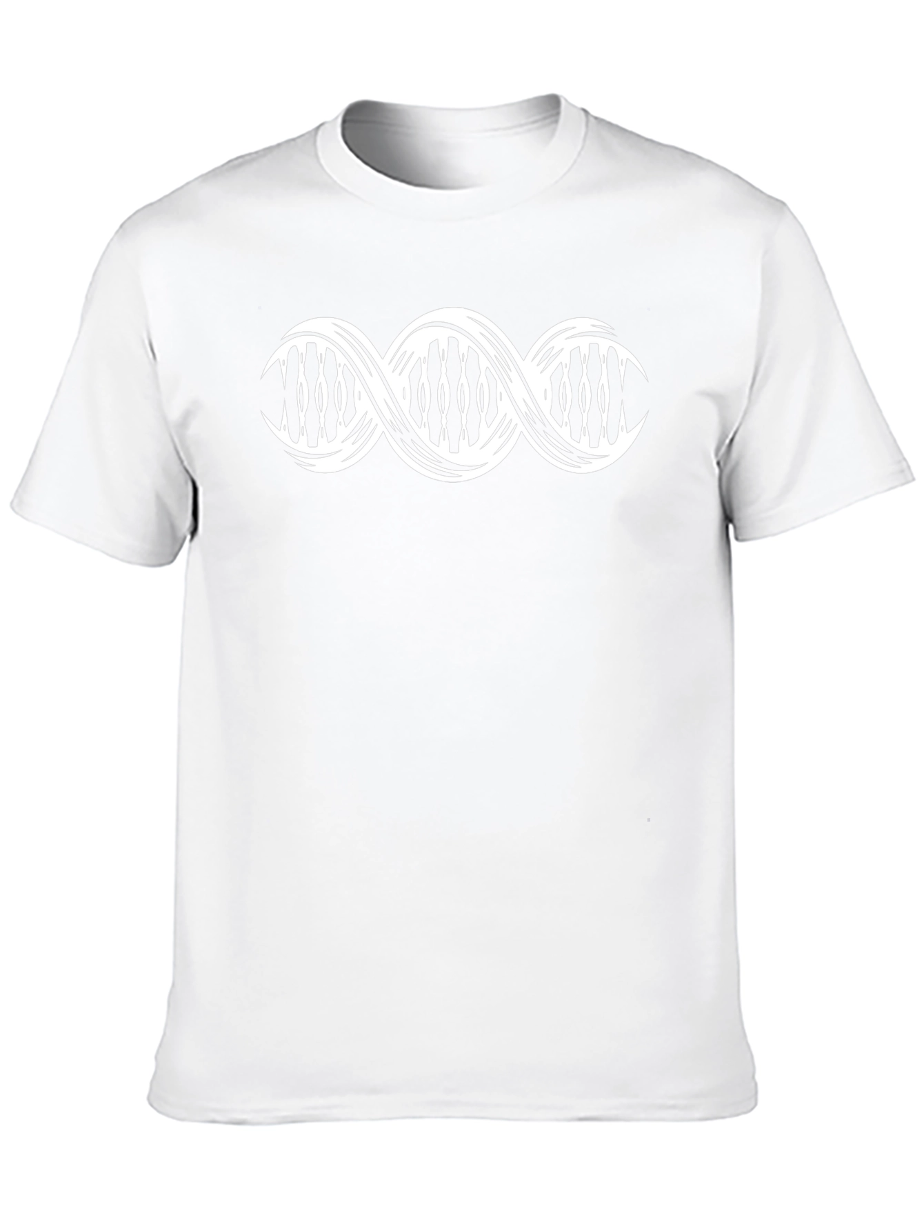DNA Helix Graphic Print T-Shirt - Stylish Biology Tee