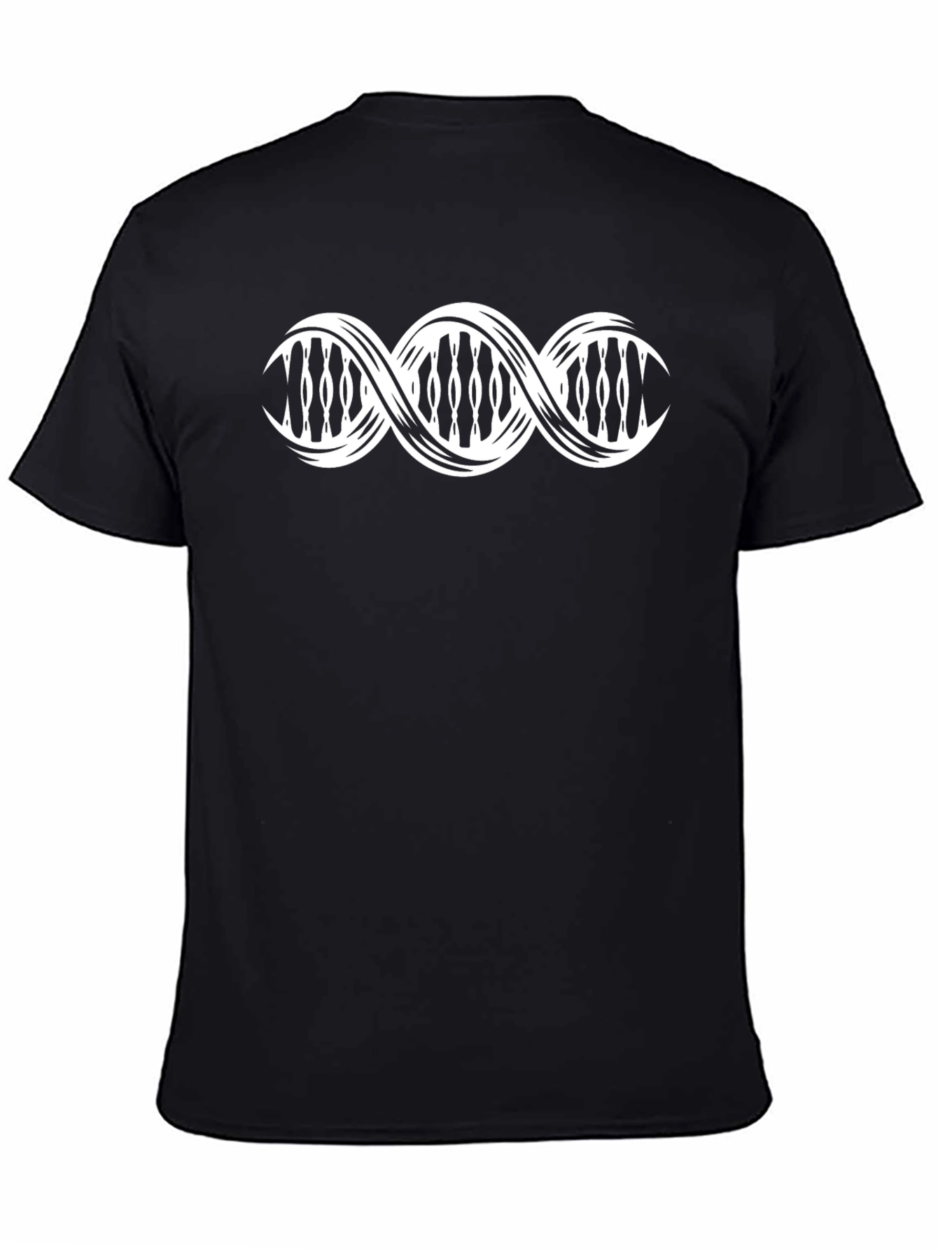 DNA Helix Graphic Print T-Shirt - Stylish Biology Tee