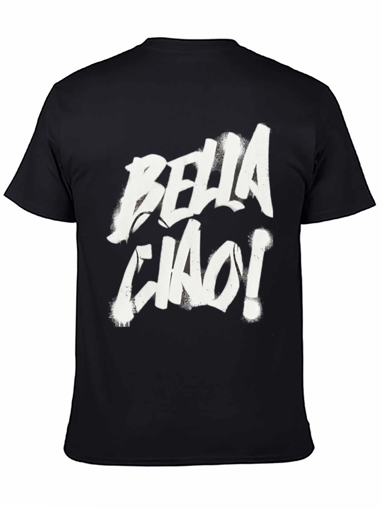 Bella Ciao Graphic Tee - Black Cotton T-Shirt