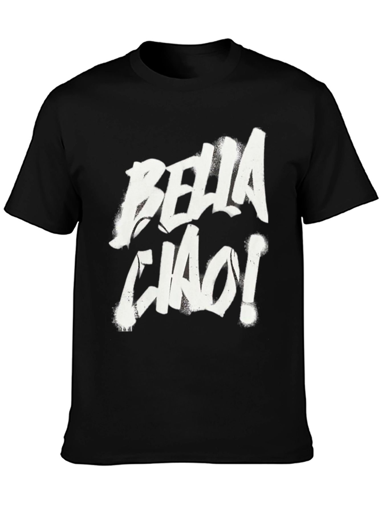 Bella Ciao Graphic Tee - Black Cotton T-Shirt