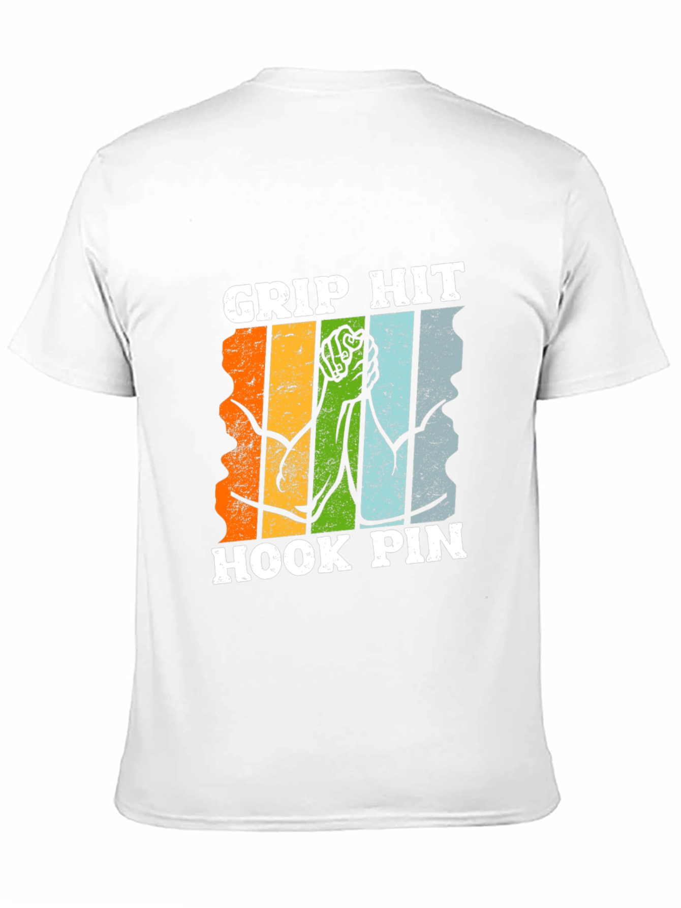 Grip Hit Hook Pin Arm Wrestling T-Shirt