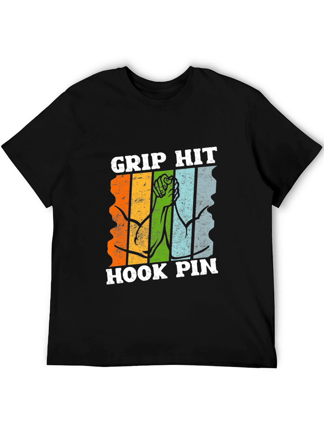 Grip Hit Hook Pin Arm Wrestling T-Shirt