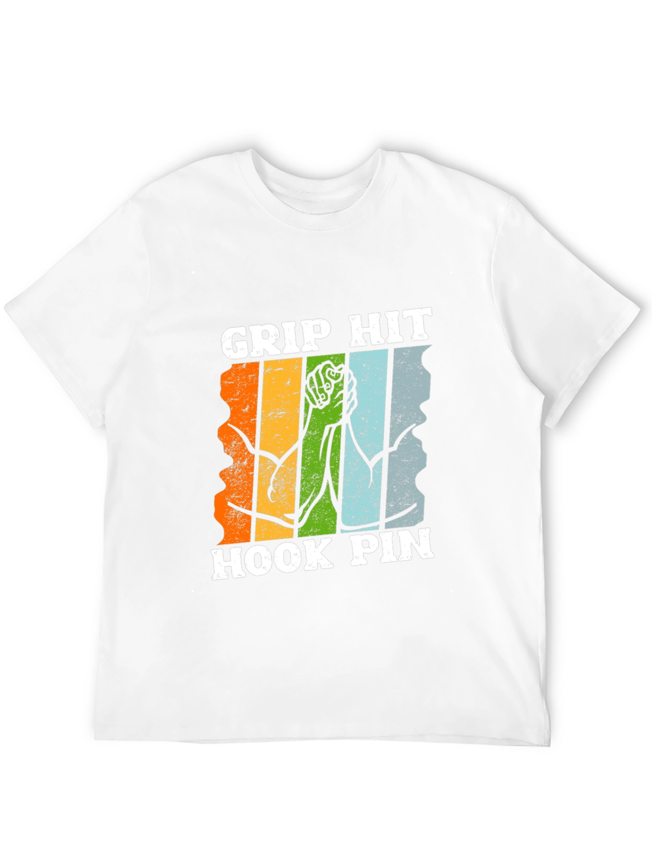 Grip Hit Hook Pin Arm Wrestling T-Shirt